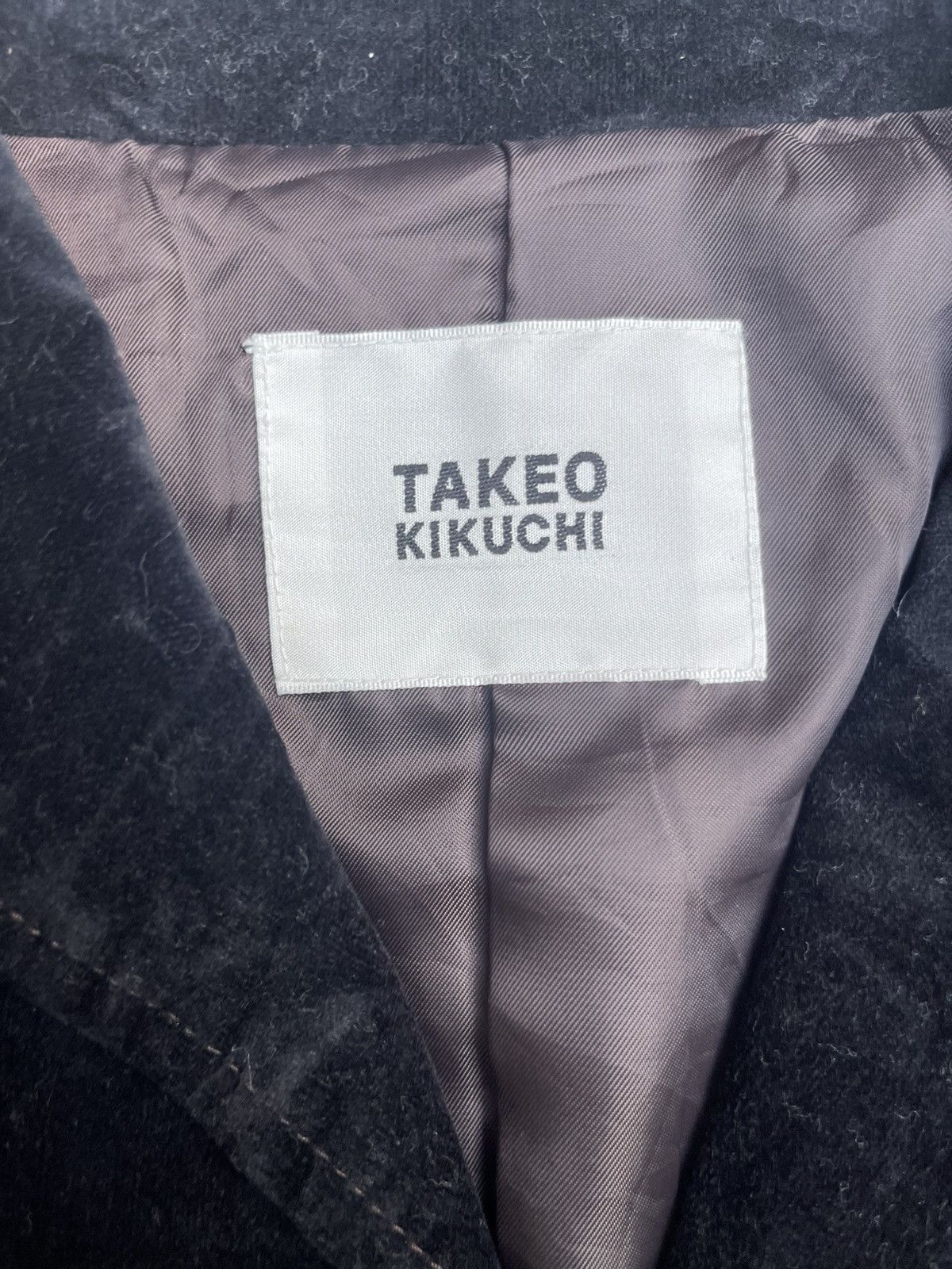 Designer Japanese Takeo Kikuchi Velvet Jacket – Button-Up Size US S / EU 44-46 / 1 - 3 Thumbnail