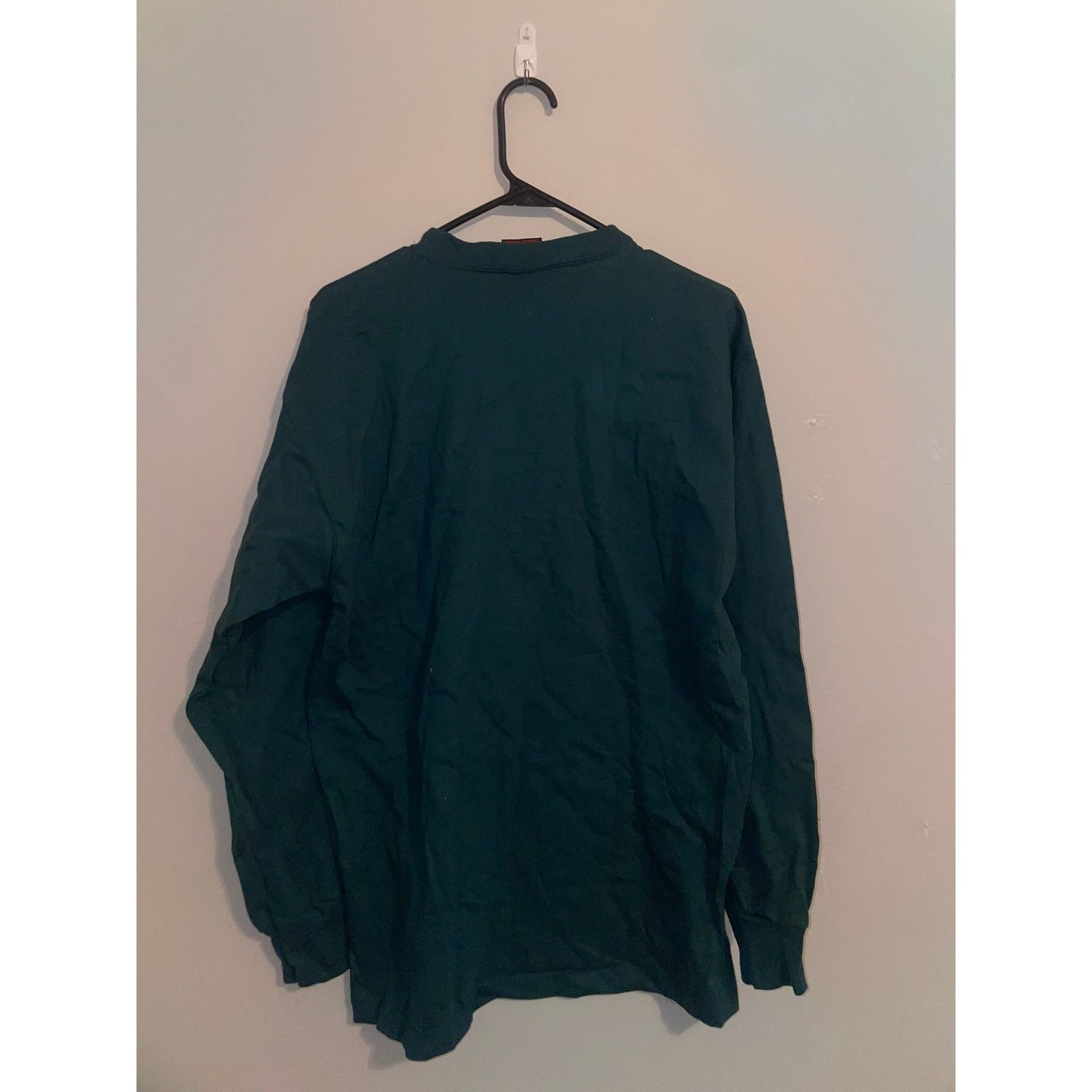 Vintage Vintage Green Blank Long Sleeve Shirt Tee VTG 90s USA Large Size US L / EU 52-54 / 3 - 8 Thumbnail