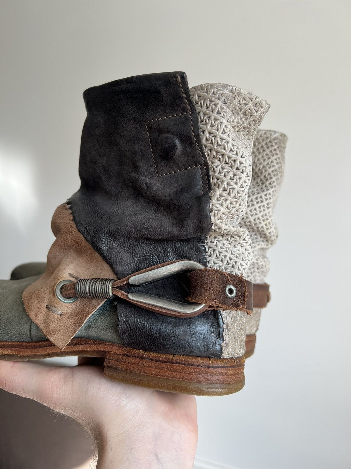 A.S.98 × Guidi A.S 98 Avant Garde Leather Airstep Shoes Boots Size US 8 / IT 38 - 2 Thumbnail