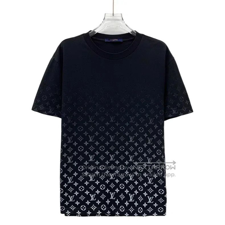 Louis Vuitton Louis Vuitton 22 black logo print gradient full print cott Size US M / EU 48-50 / 2 - 1 Thumbnail
