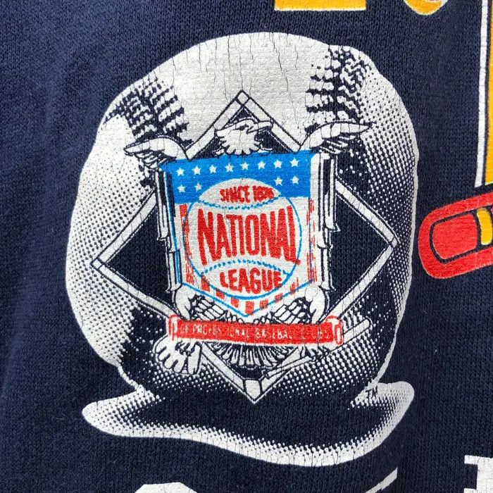 MLB Vtg 91 ATLANTA BRAVES MLB World Series Champion Sweatshirt Size US L / EU 52-54 / 3 - 7 Thumbnail