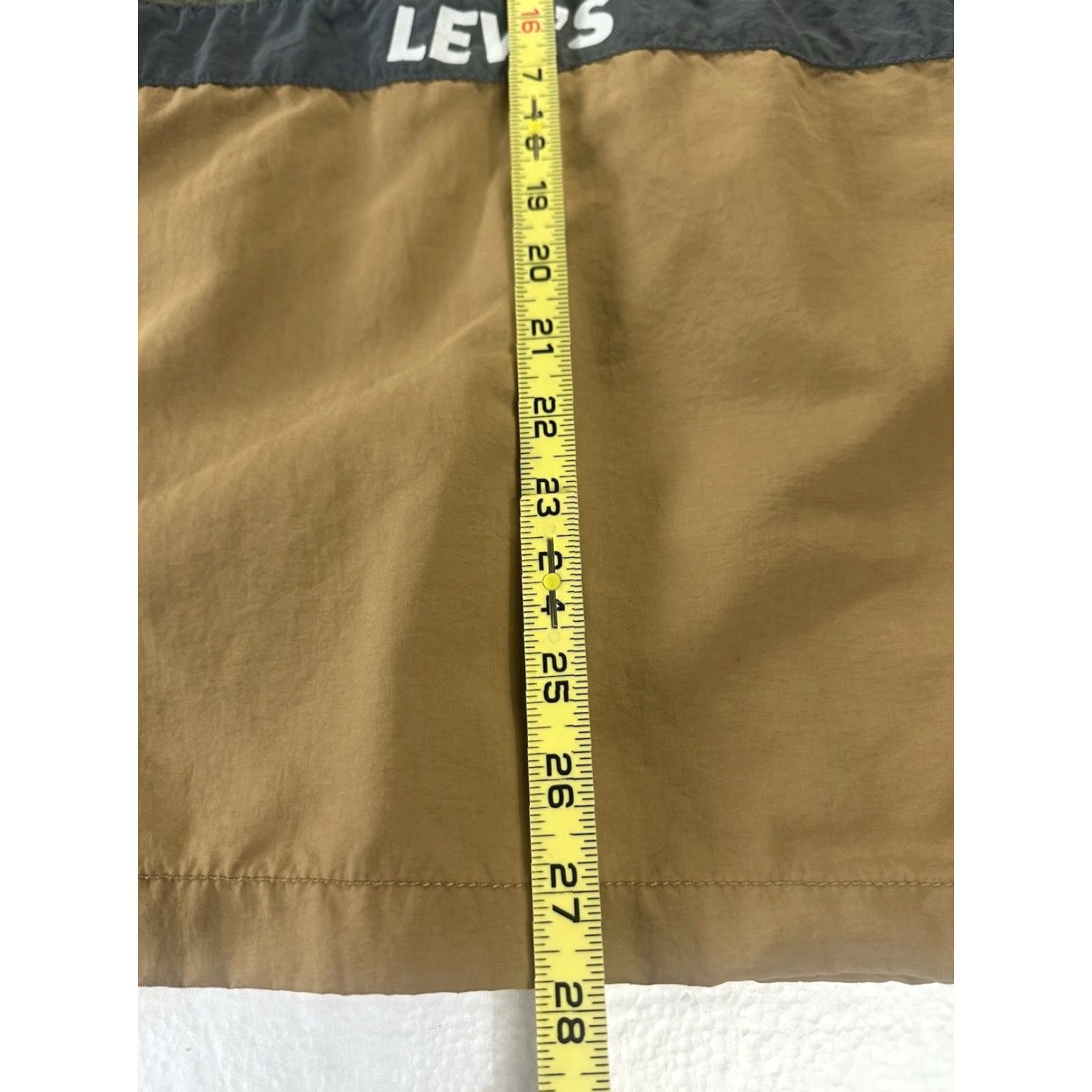 Levi's Levi’s Nylon Pullover Windbreaker Mens Large Olive Tan Relaxed Fit Jacket Size US L / EU 52-54 / 3 - 7 Thumbnail