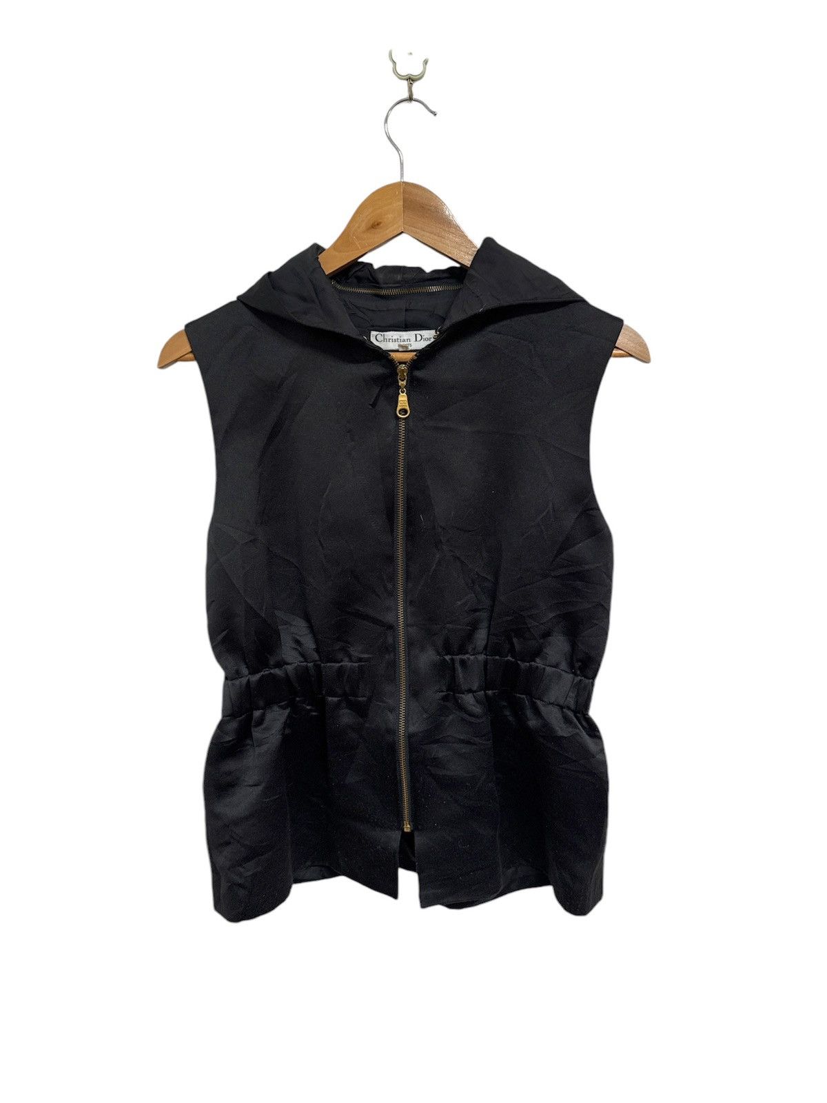 Dior × Vintage Vintage Christian Dior Sports Sleeveless Jacket With Hoodie Size L / US 10 / IT 46 - 1 Thumbnail