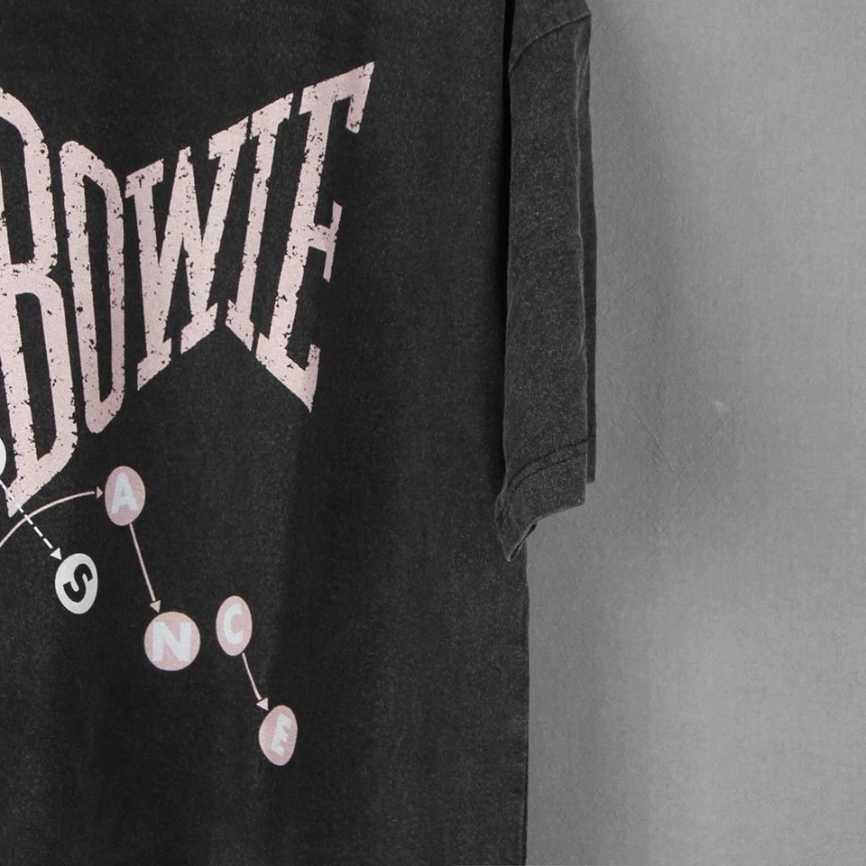 Japanese Brand D. Bowie printed black gray shirt Size US L / EU 52-54 / 3 - 2 Thumbnail