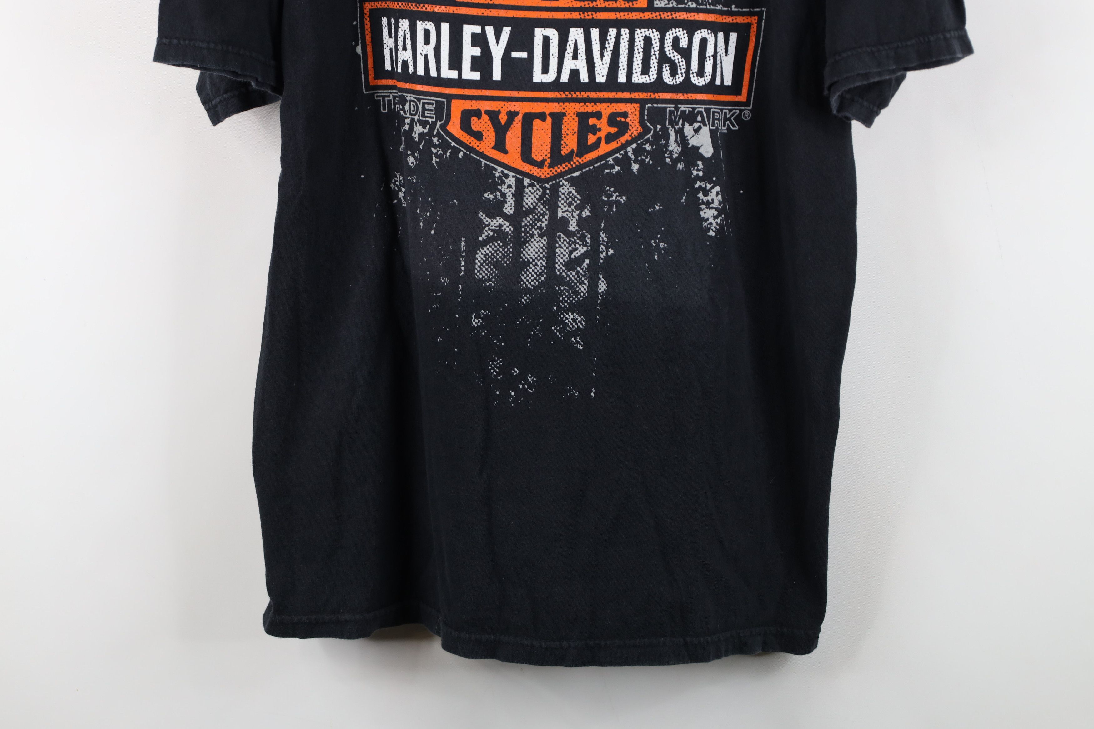 Harley Davidson Vintage Y2K Harley Davidson Spell Out Big Logo T-Shirt Black Size US L / EU 52-54 / 3 - 3 Thumbnail