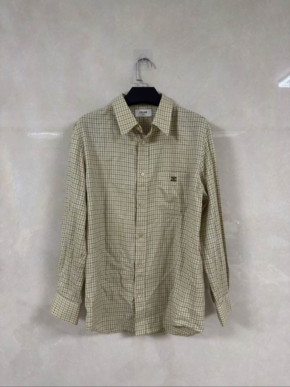 Celine Celine Check Pattern Button Up Shirt US S Size US S / EU 44-46 / 1 - 1 Thumbnail