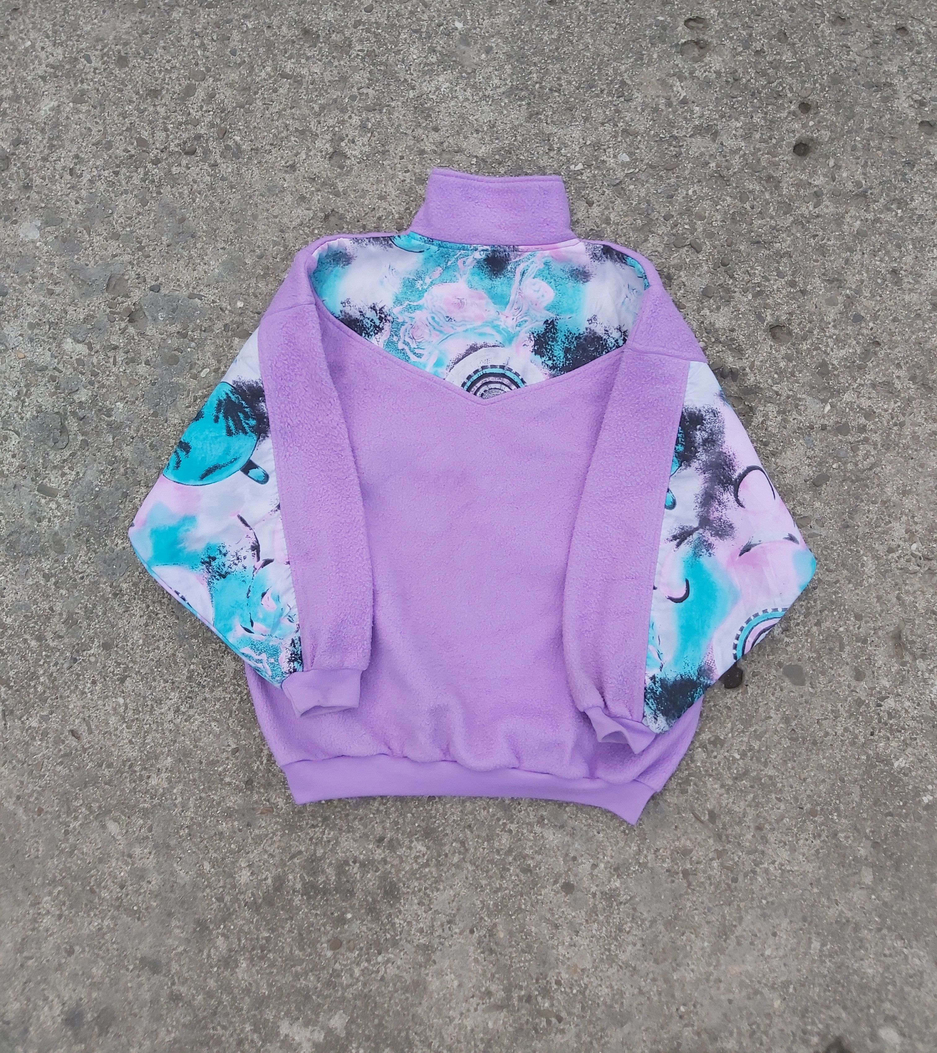 Vintage Vintage 80-90s RUCANOR Rare Fleece Sweater Anorak womens S/M Size M / US 6-8 / IT 42-44 - 6 Thumbnail