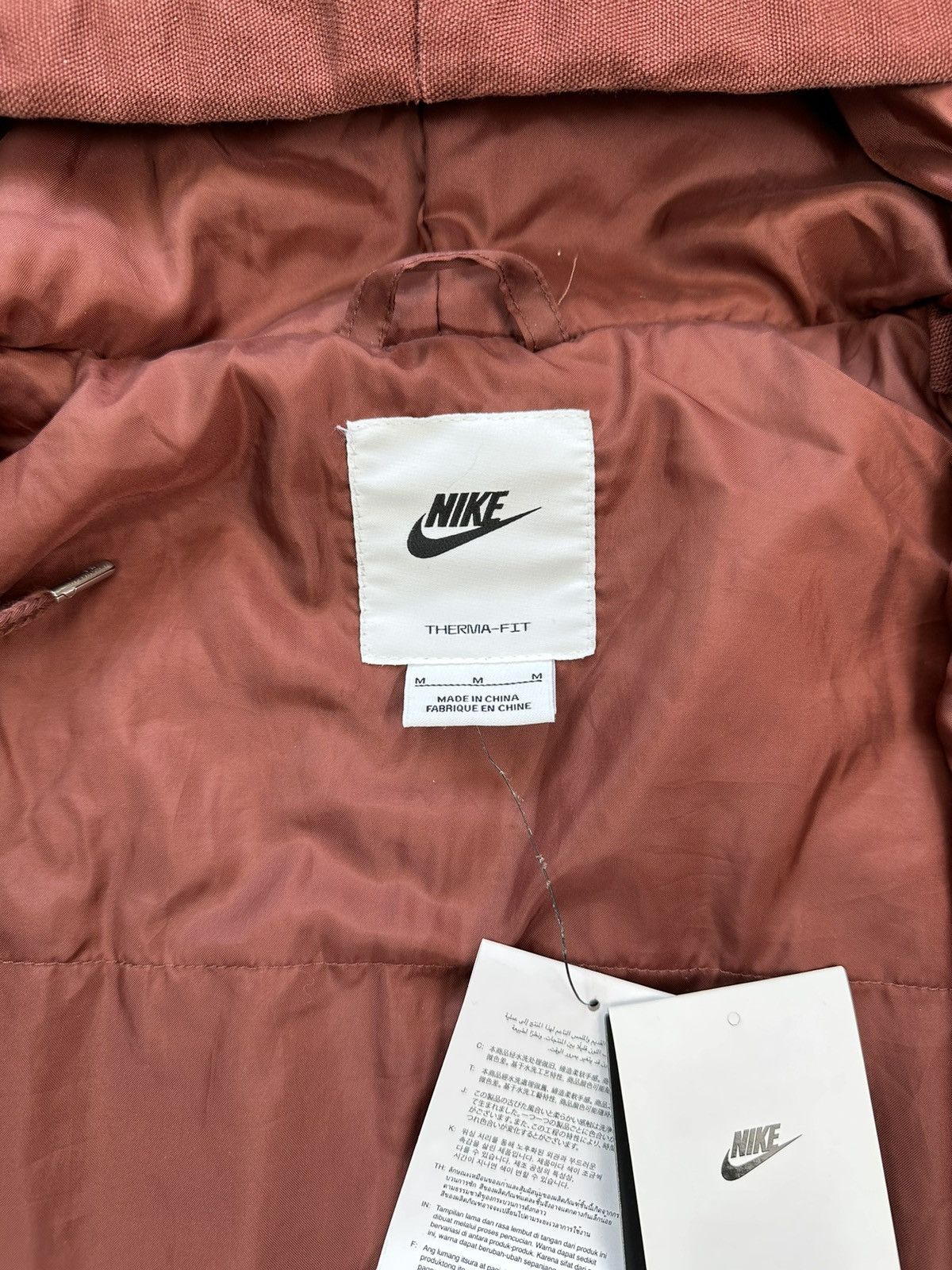 Other Nike Life Padded Hooded Jacket Men Brown M styled Size US M / EU 48-50 / 2 - 6 Thumbnail