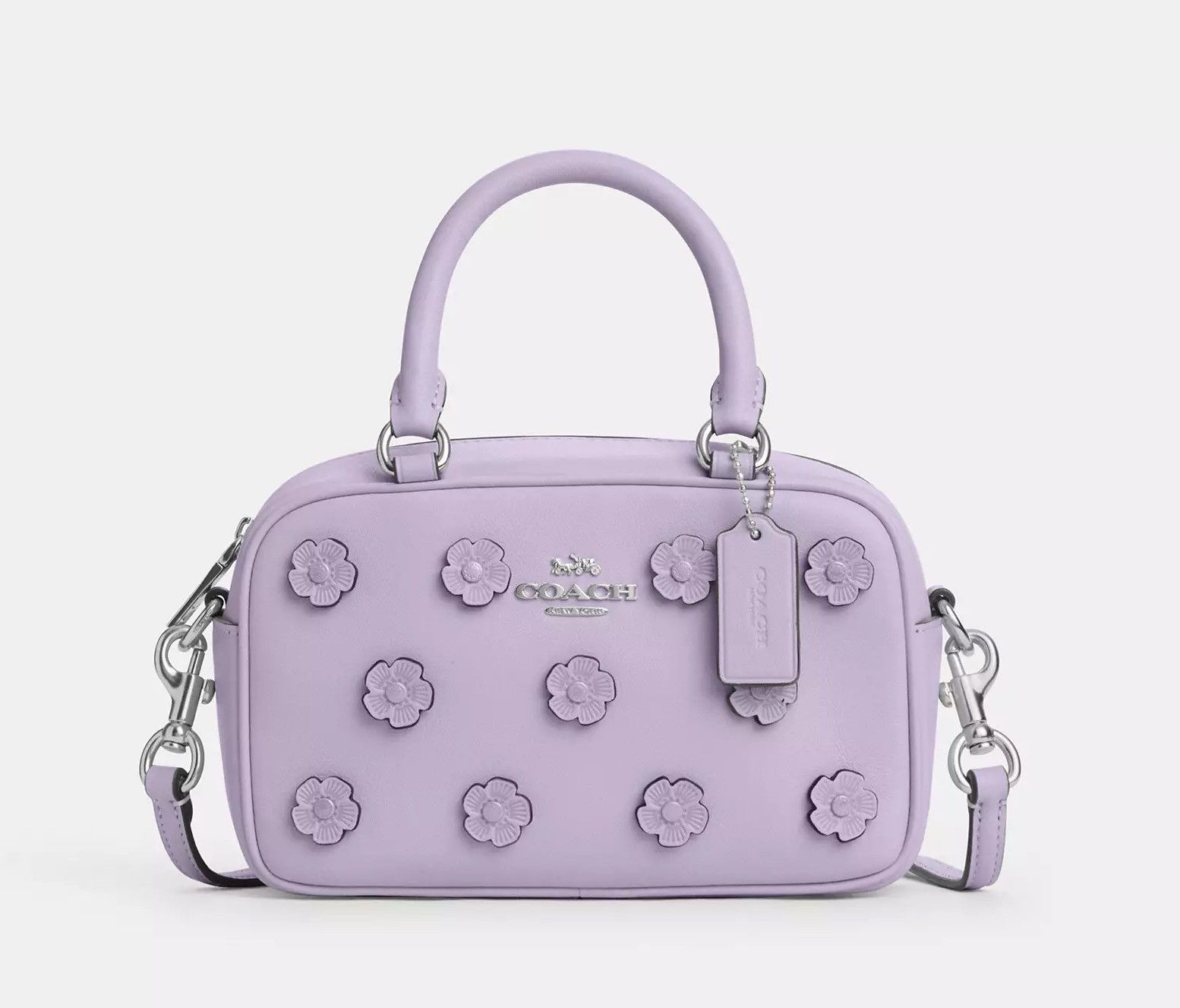 Coach Satchel Crossbody Bag With Floral Applique CAJ99 Size ONE SIZE - 6 Thumbnail