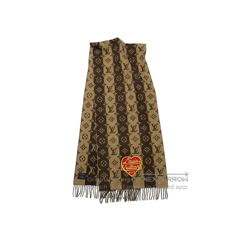 Louis Vuitton Louis Vuitton Brown Tiger Cashmere Scarf Size ONE SIZE - 2 Thumbnail