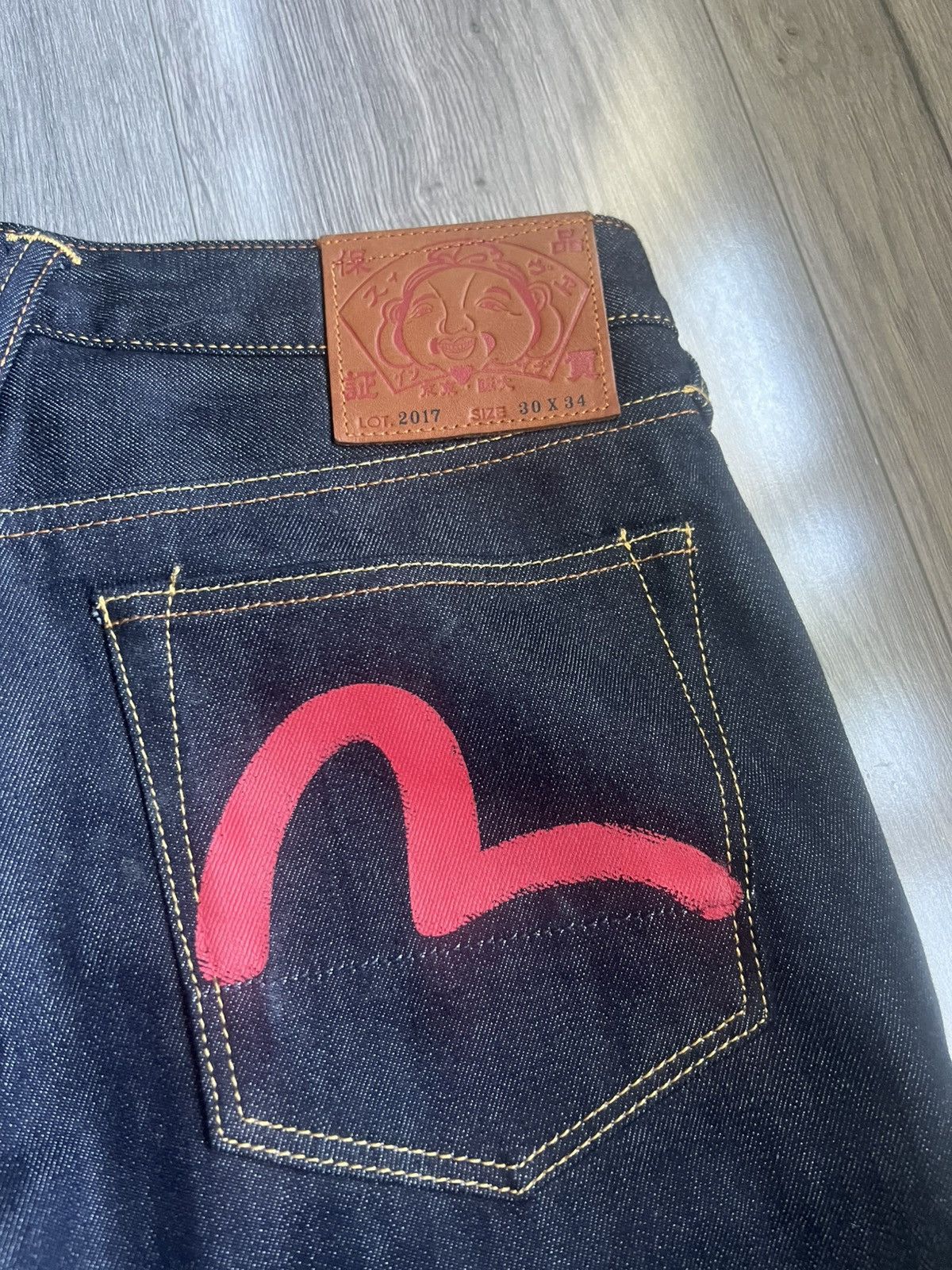 Evisu PINK LOGO EVISU JEANS Size US 34 / EU 50 - 1 Thumbnail