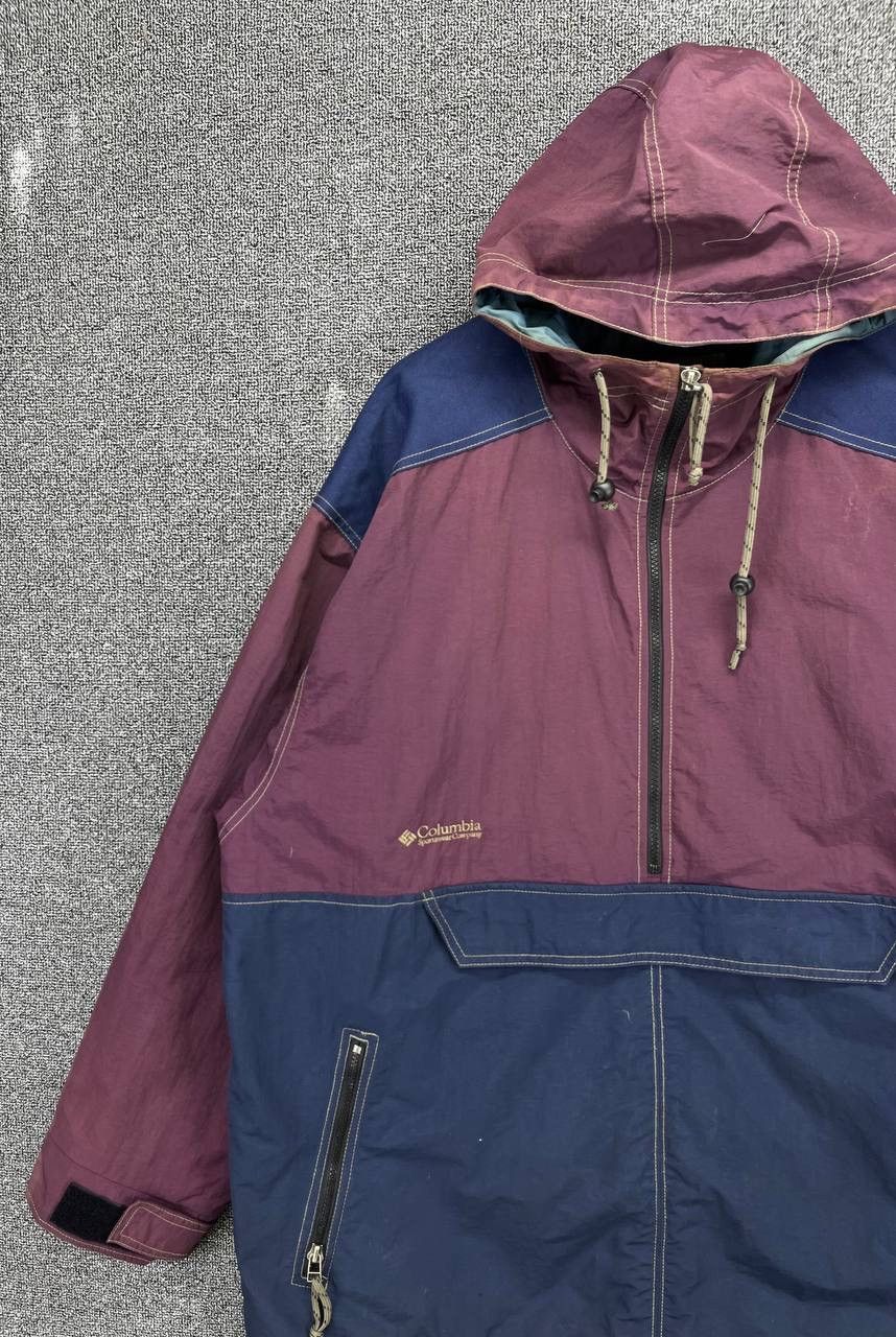 Columbia Vintage Columbia Rare Hooded Half Zipper Anorak Size US L / EU 52-54 / 3 - 2 Thumbnail