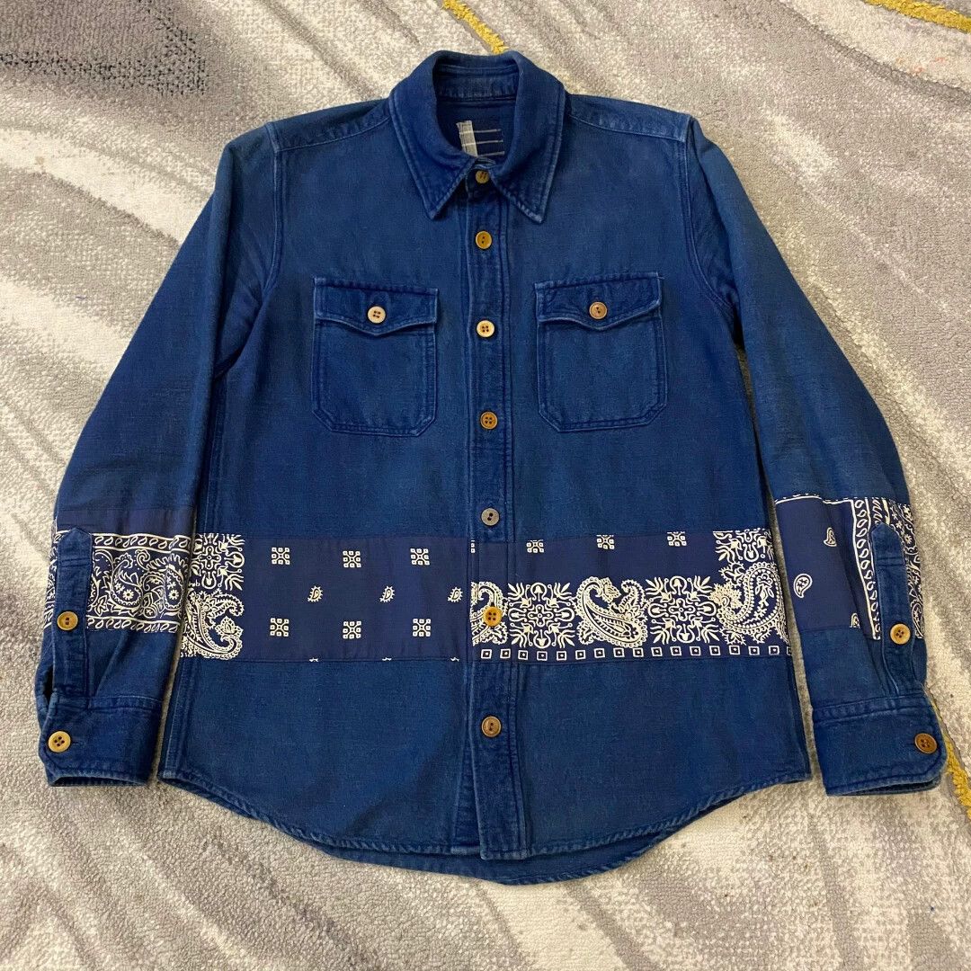 Visvim VISVIM 15AW ICT BLACK ELK BORDER FLANNEL Size US XS / EU 42 / 0 - 1 Thumbnail