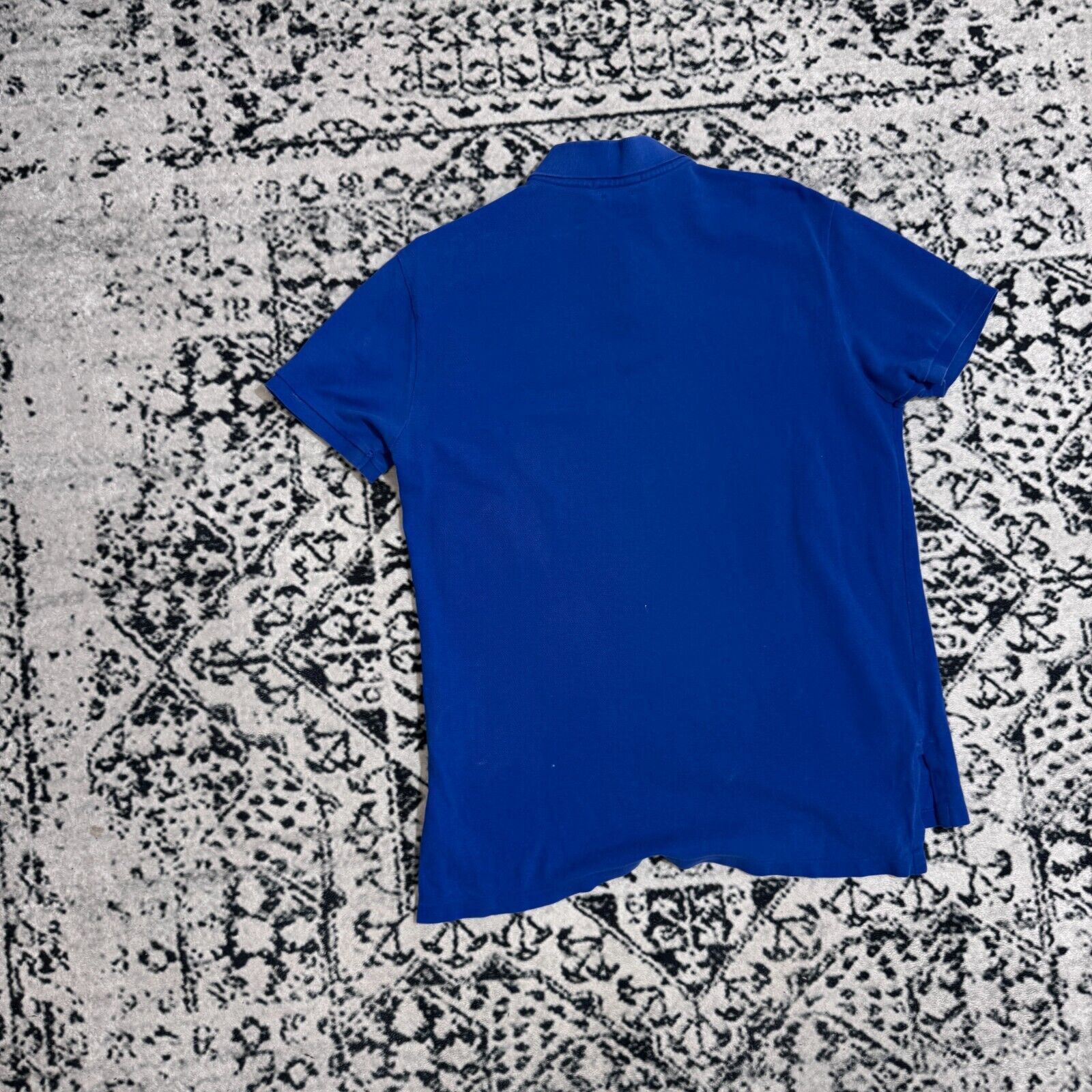 Ralph Lauren × Vintage Vintage Ralph Lauren Blue Cotton Polo Shirt Size M 90s Y2K Size US M / EU 48-50 / 2 - 11 Thumbnail