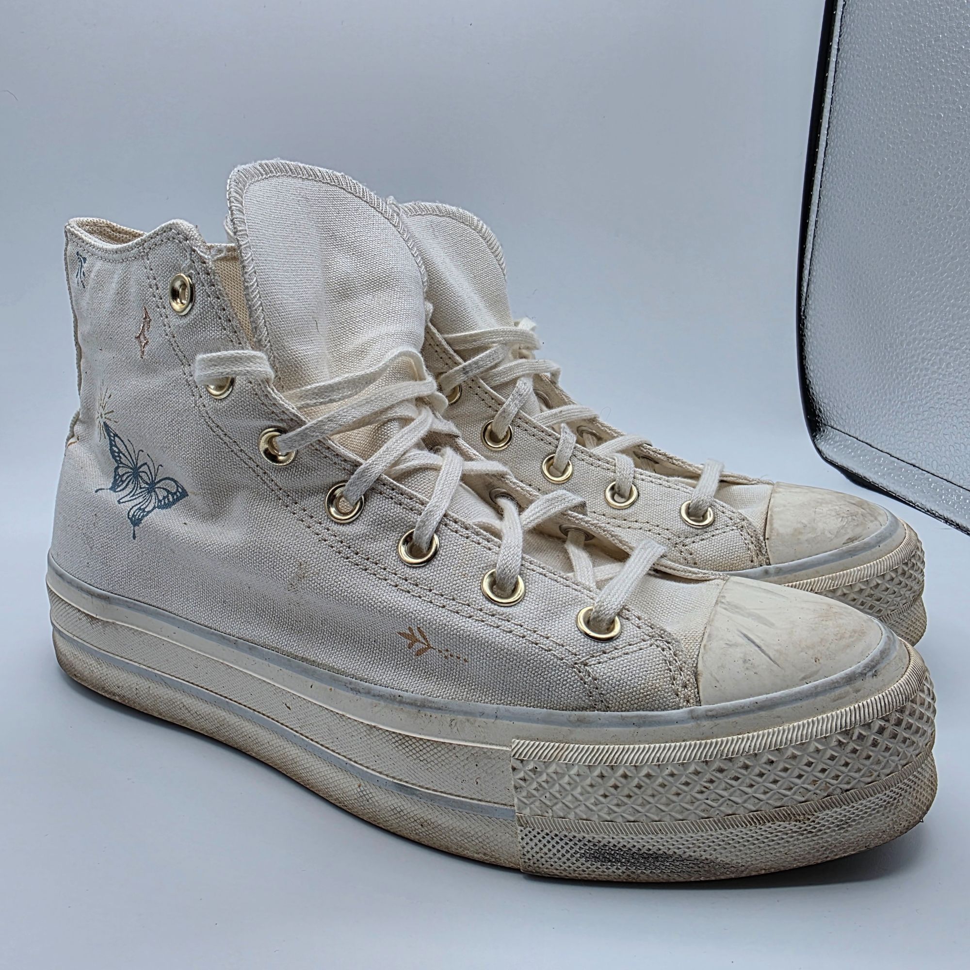 Converse Converse Chuck Taylor All Star Lift Hi Tiny Tattoos Womens S Size US 10 / IT 40 - 1 Thumbnail