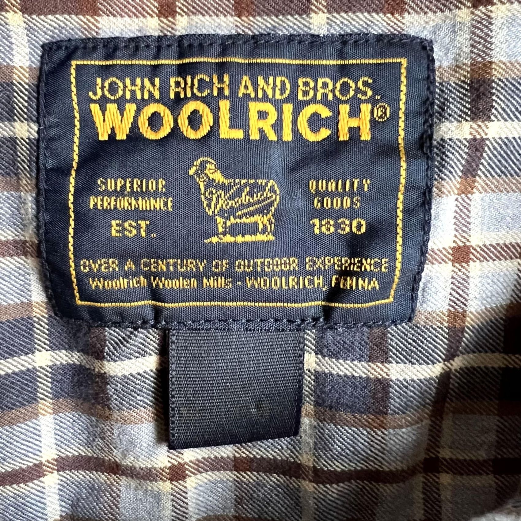 Vintage Woolrich Shirt Mens XL Blue Brown Plaid Long Sleeve Button Front Cotton Twill Button-Down Pocket Mens XL Shirt Plaid Woolrich Size US XL / EU 56 / 4 - 3 Thumbnail