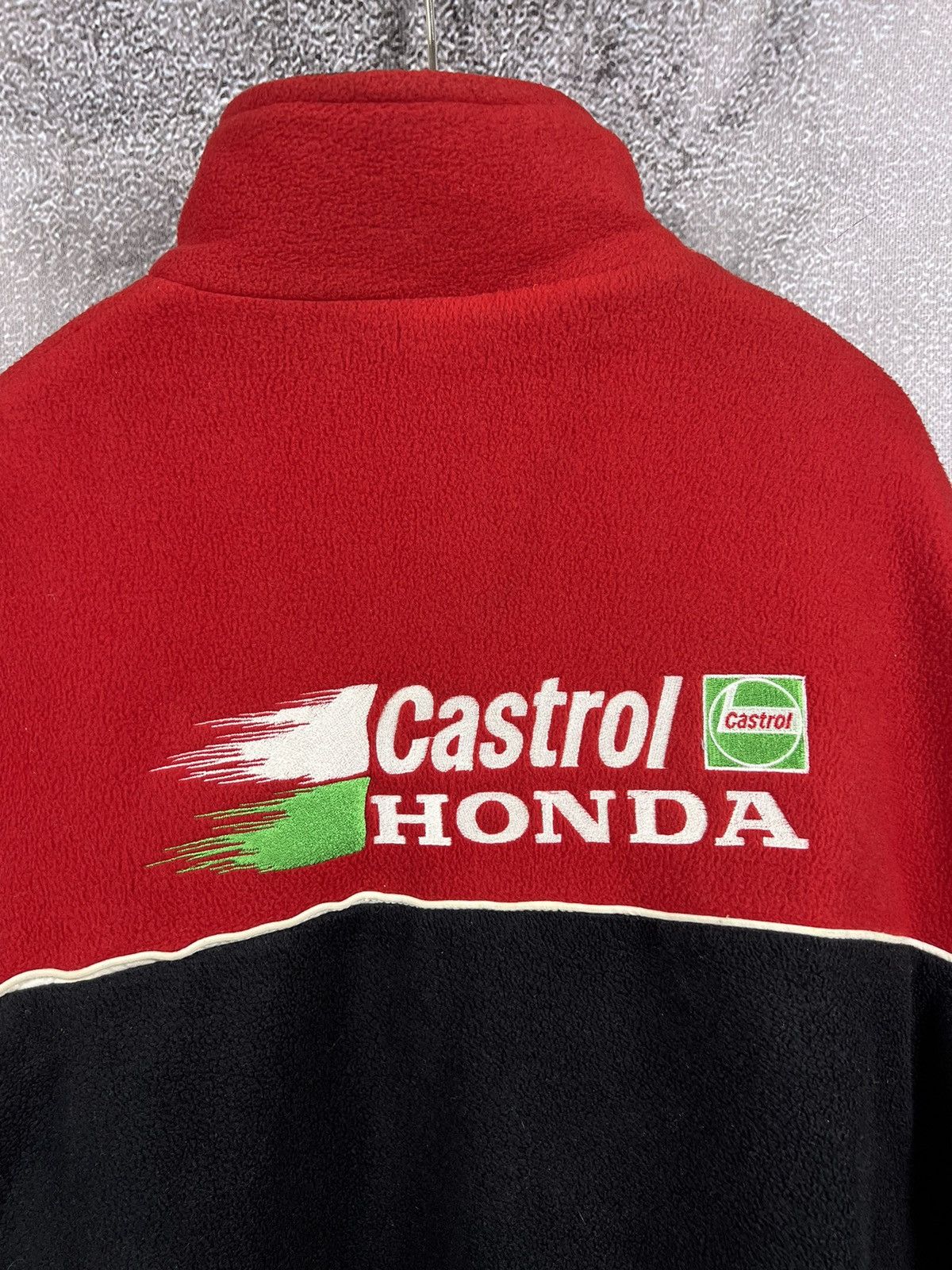 Honda × NASCAR Honda x Castrol Vintage racing fleece embroidered logo zip Size US XXL / EU 58 / 5 - 14 Thumbnail