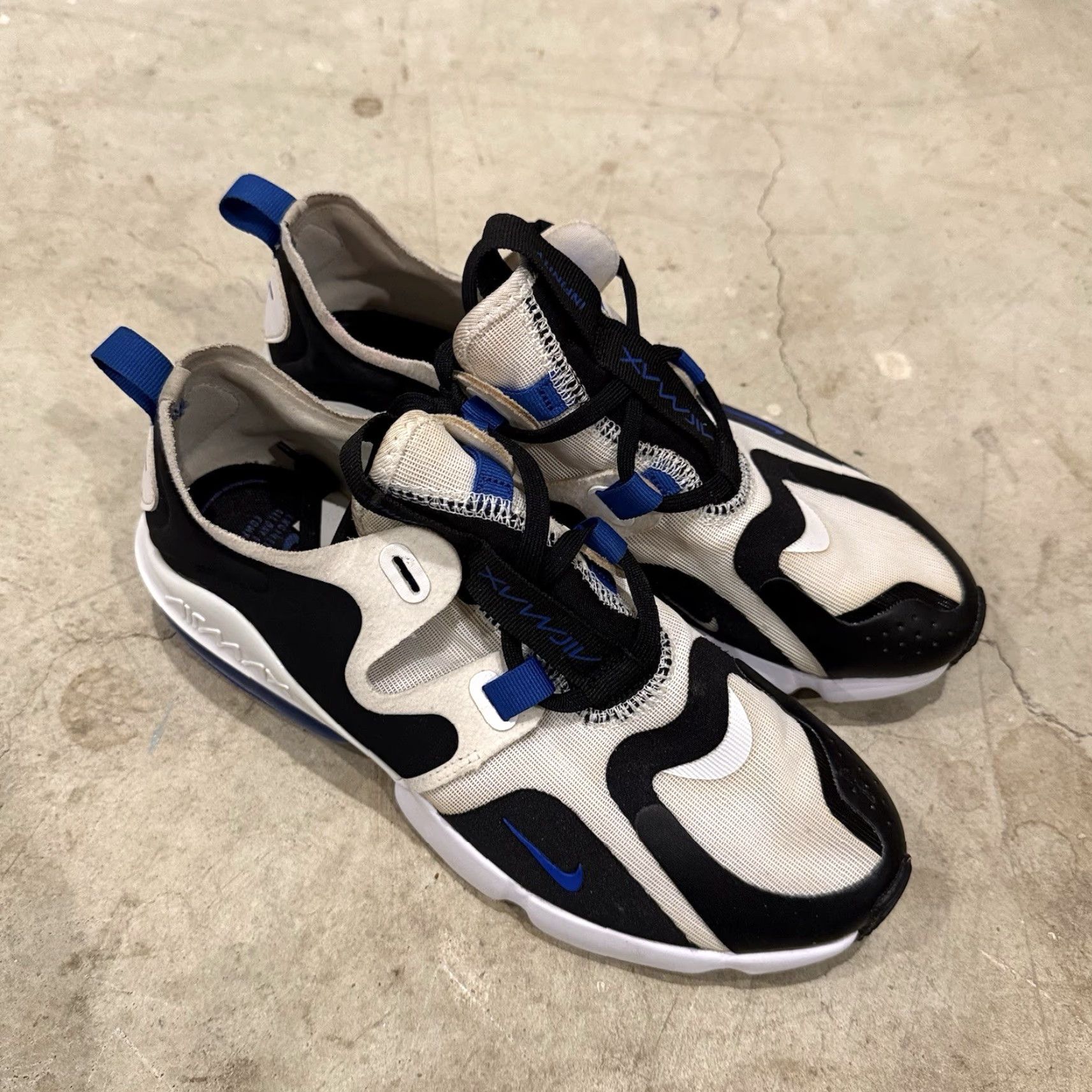 Nike Nike Air Max Infinity Sneakers Men’s Size 6.5 Black Game Royal Textile Rubber Foam Lower Top Casual Running & Jogging Sen Tread 2020 Size US 7 / EU 40 - 2 Thumbnail