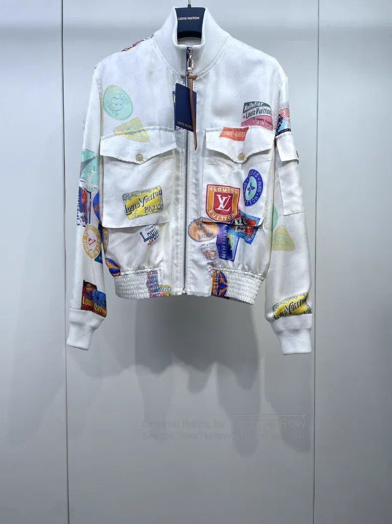 Louis Vuitton Louis Vuitton Flying Seal Silk Jacket Size XXS / US 00 / IT 34 - 2 Thumbnail