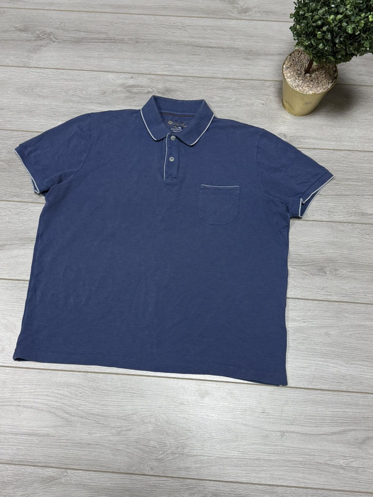 Loro Piana Loro Piana Regatta Cotton Polo shirt buttons Size US XXL / EU 58 / 5 - 10 Thumbnail