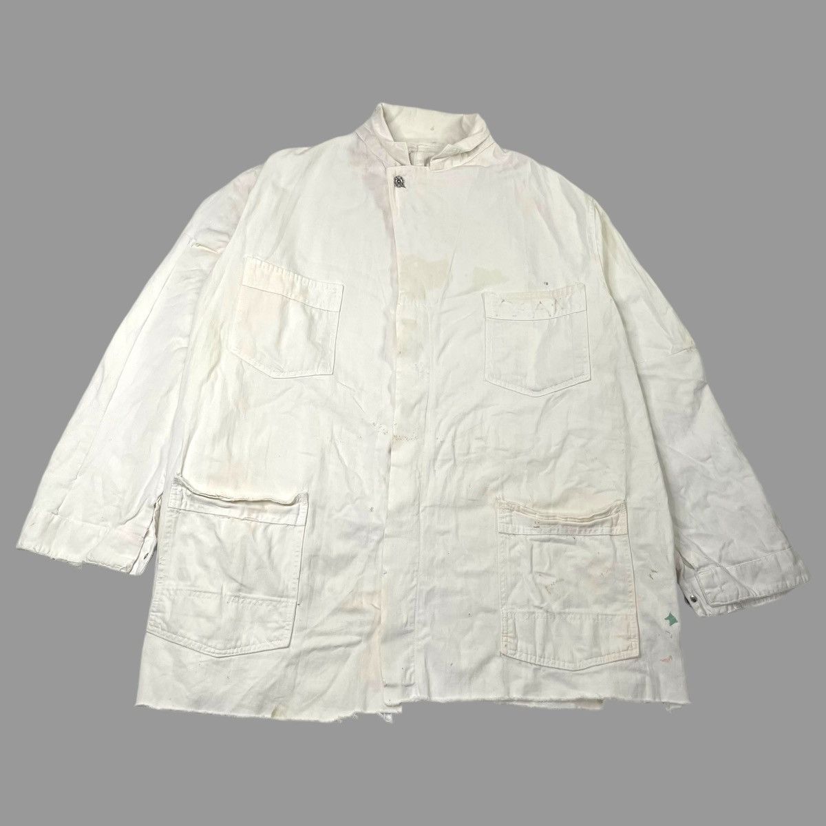 Vintage Vintage 1930s hbt distressed chore jacket Size US XL / EU 56 / 4 - 1 Thumbnail