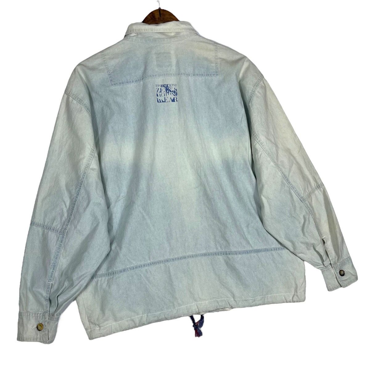 Ermenegildo Zegna Vintage 90s Ermenegildo Zegna Yachting Denim Jacket Size US L / EU 52-54 / 3 - 6 Thumbnail