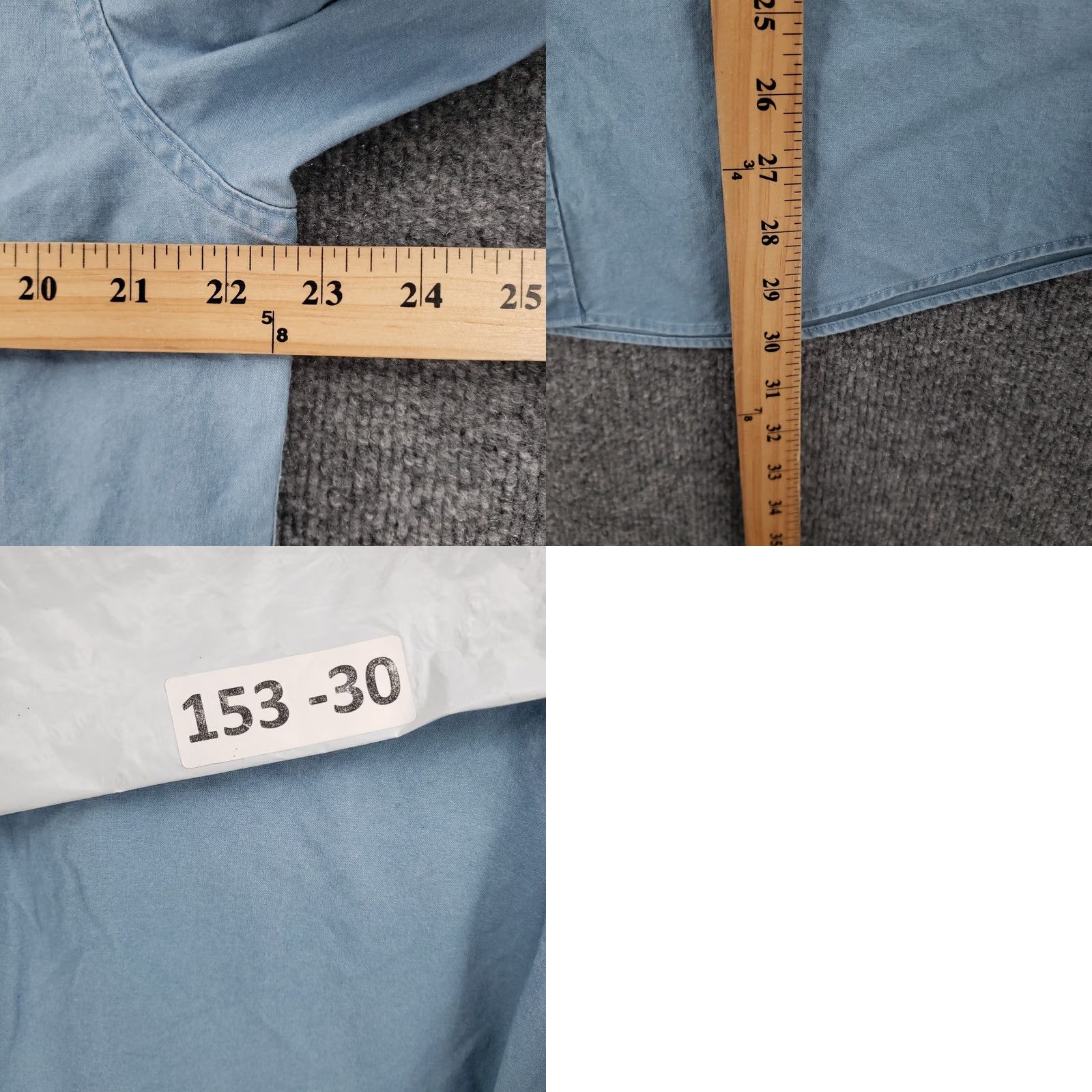 Vintage L.L. Bean Button-Up Shirt Mens M Blue Front Hill Farms Long Sleeve Collared Size US M / EU 48-50 / 2 - 8 Thumbnail