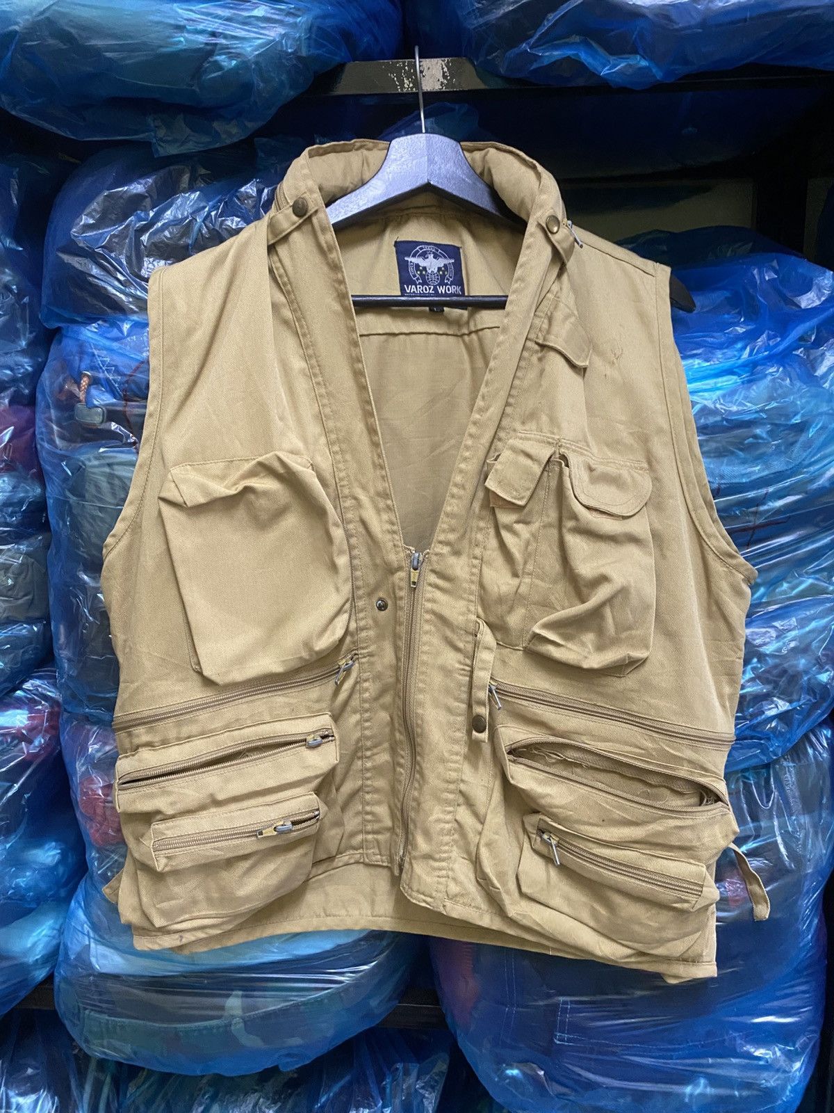 Other VINTAGE VAROZ WORK UTILITY VEST JACKET Size US L / EU 52-54 / 3 - 1 Thumbnail