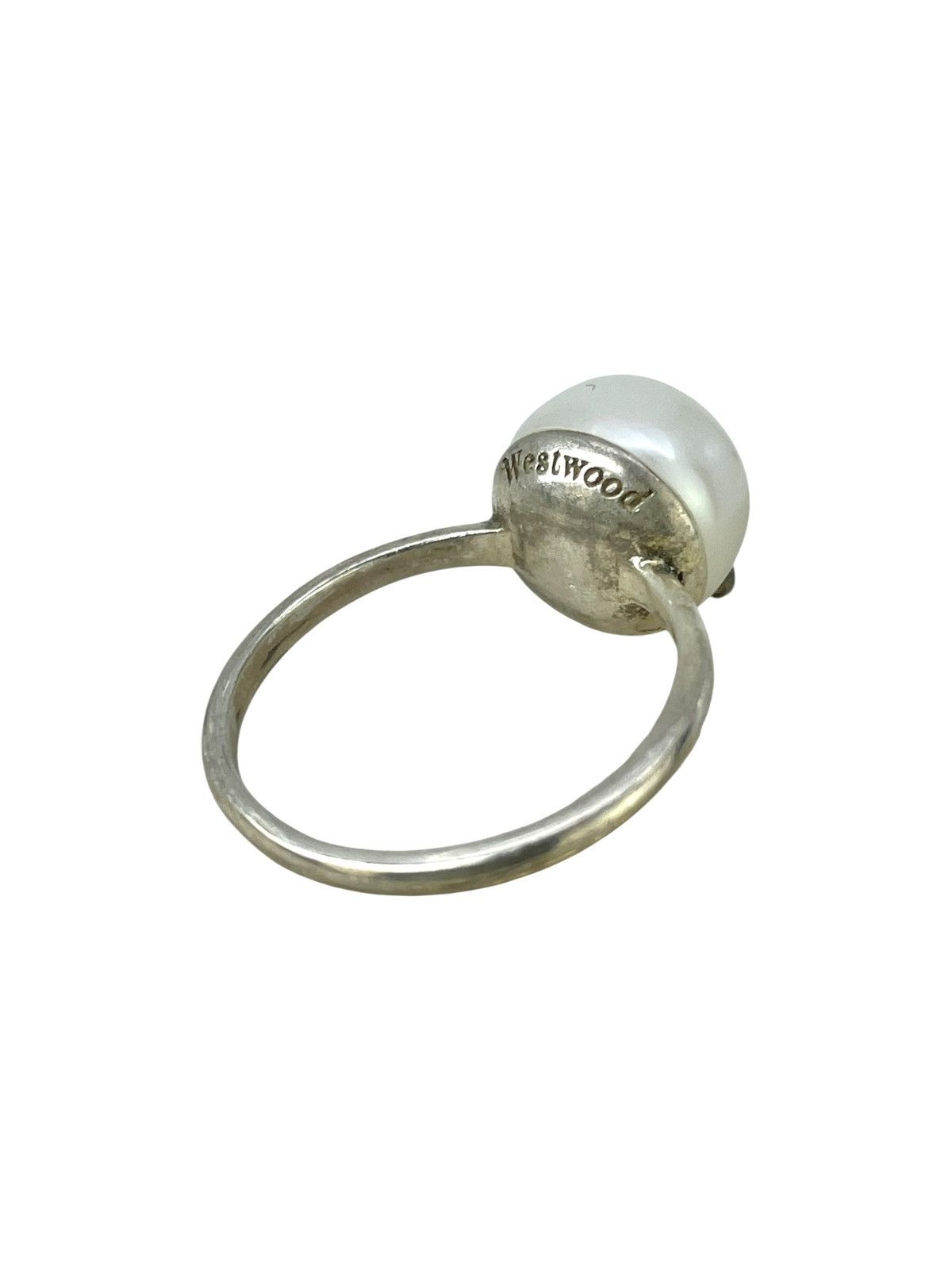 Vivienne Westwood 925 Pearl Skull Orb Ring Size ONE SIZE - 8 Thumbnail