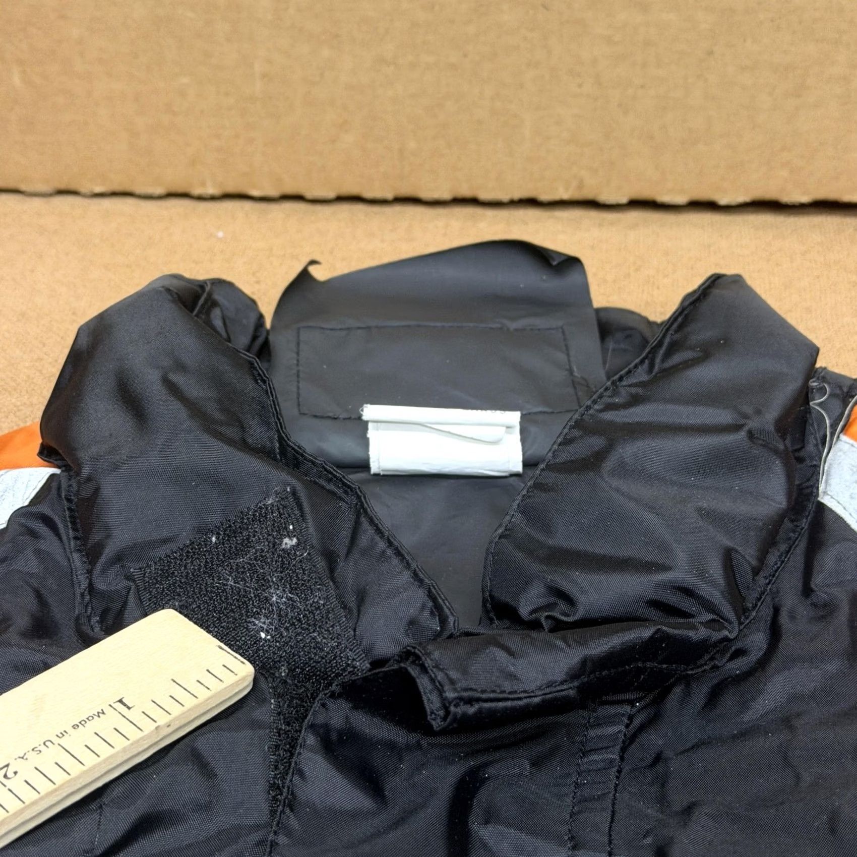 Harley Davidson VINTAGE Harley-Davidson Jacket Mens L Black Orange Nylon Windbreaker GM12366 Size US L / EU 52-54 / 3 - 5 Thumbnail