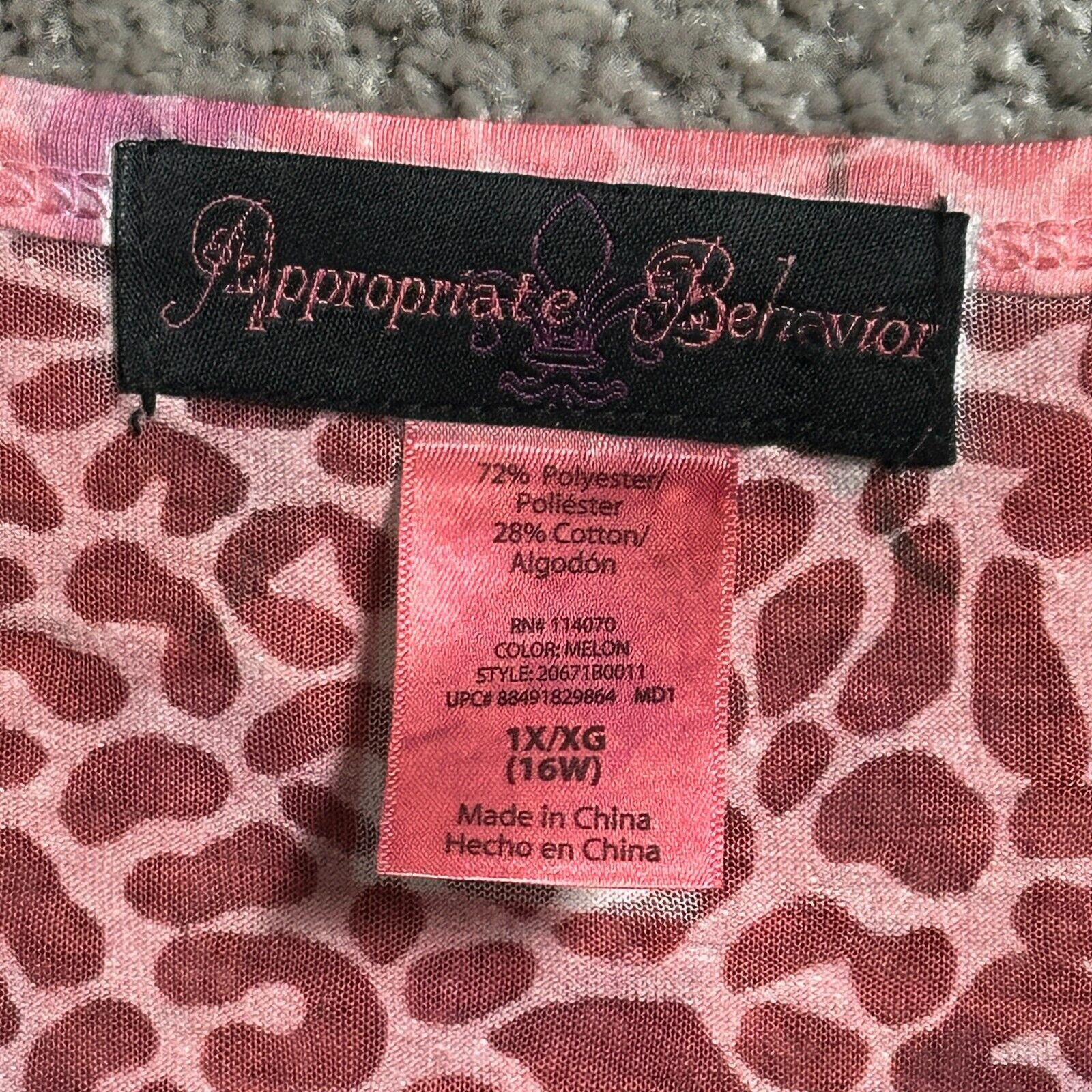 Other Y2K Leopard Print Top 16W Plus Rhinestones Whimsigoth Fairy Size XXL / US 16-18 / IT 52-54 - 7 Thumbnail