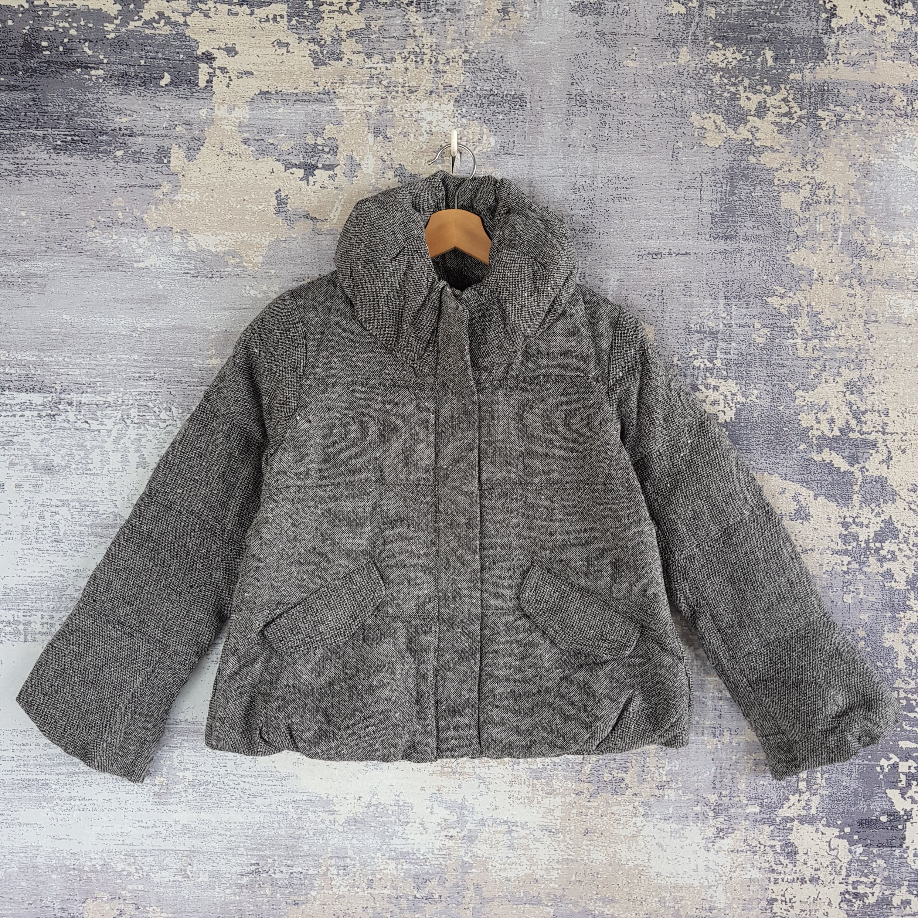 Vintage Japanese Puffer Jacket Japanese Wool Jacket