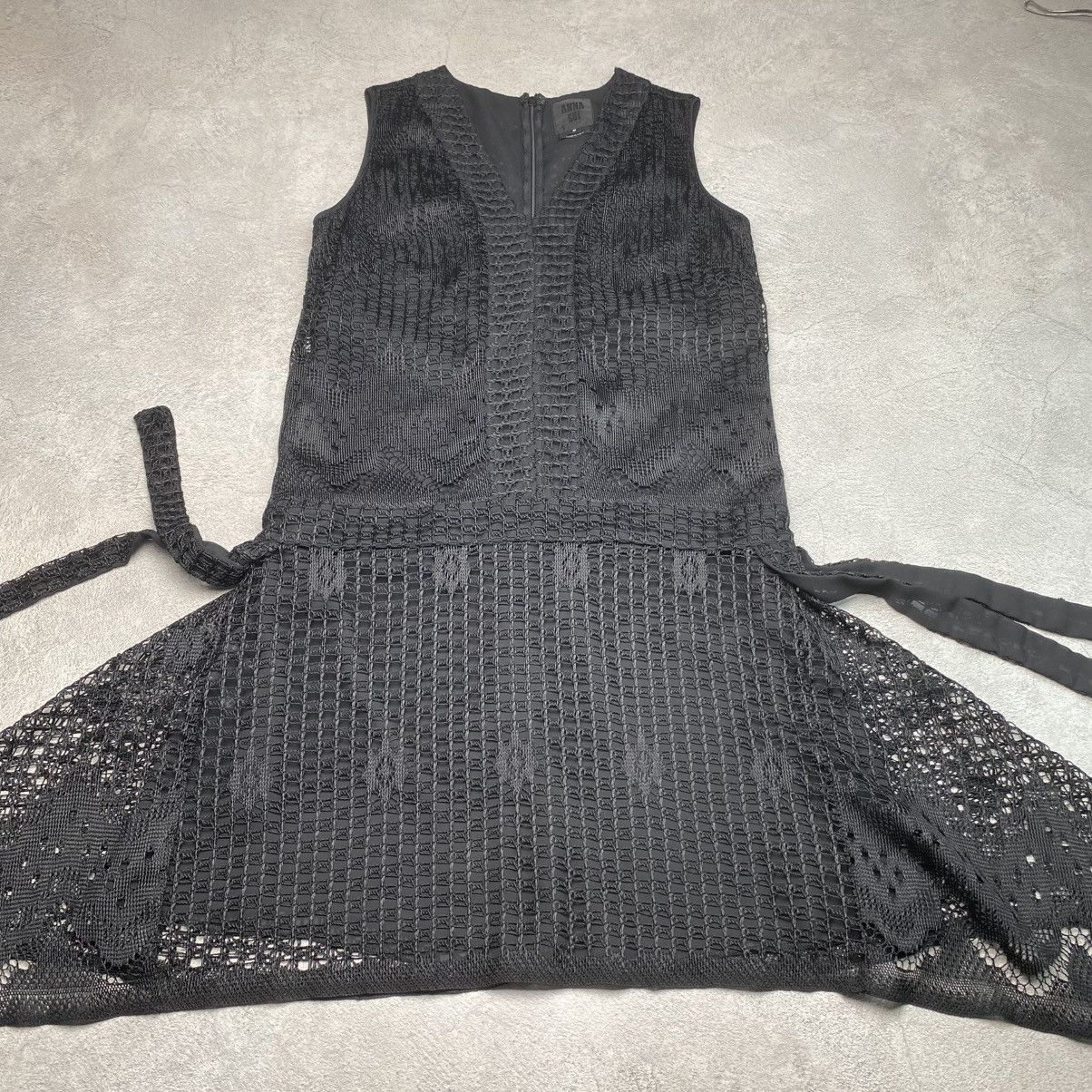 Anna Sui Anna Sui Black Lace Sleeveless Mini Dress Size XS / US 0-2 / IT 36-38 - 2 Thumbnail
