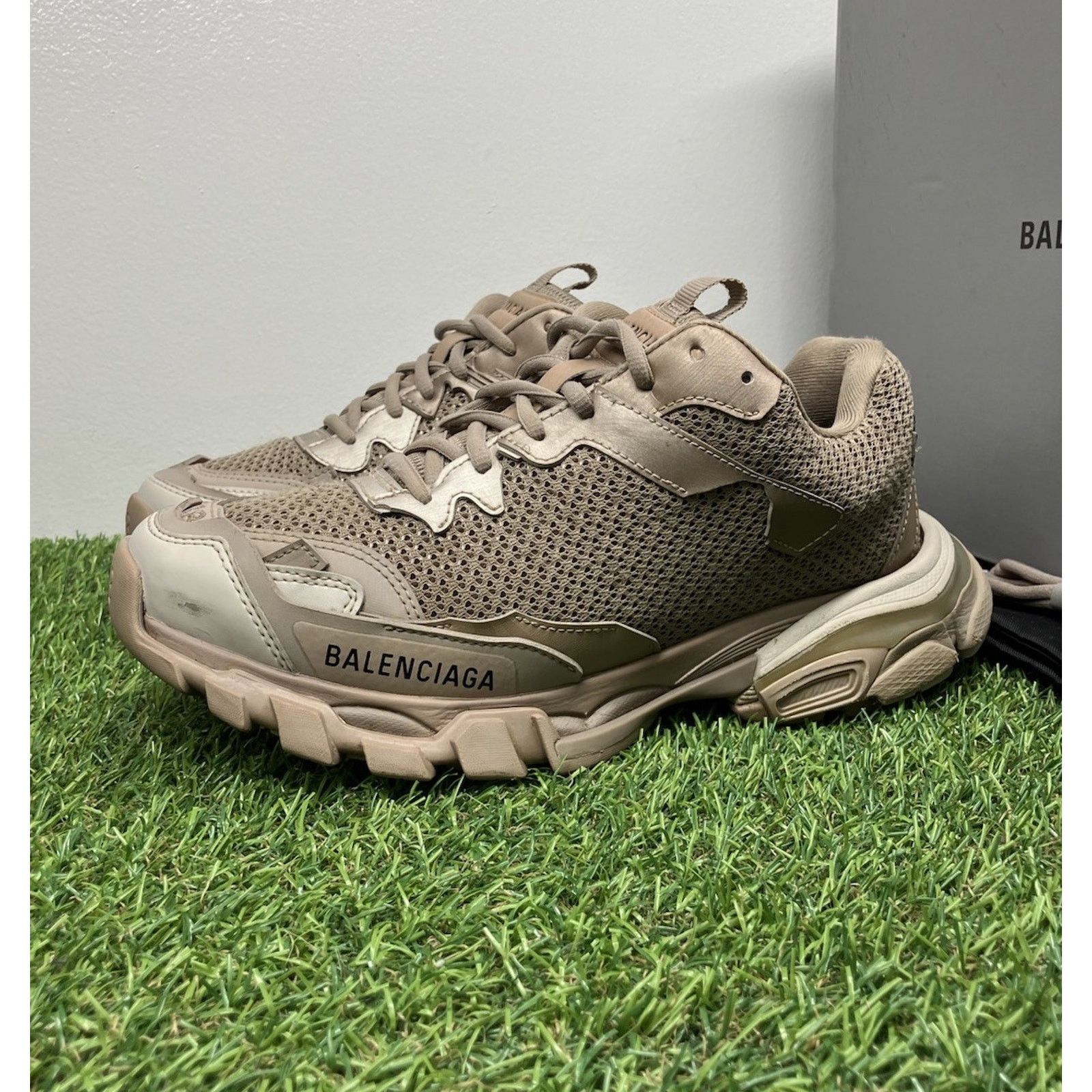Balenciaga Balenciaga Track.3 ' Beige ' Size US 5.5 / EU 38 - 1 Thumbnail
