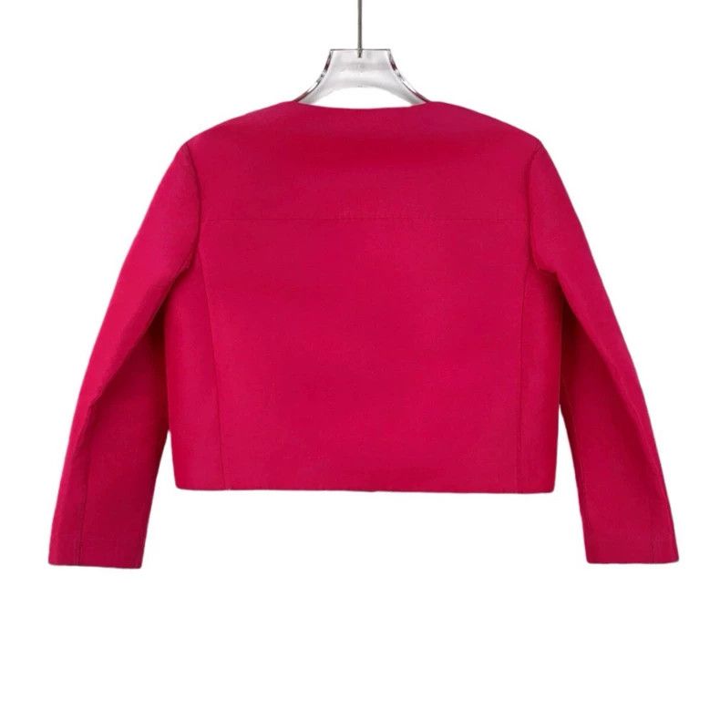 Prada Prada Pink round-neck single-breasted long-sleeved jacket Size M / US 6-8 / IT 42-44 - 2 Thumbnail