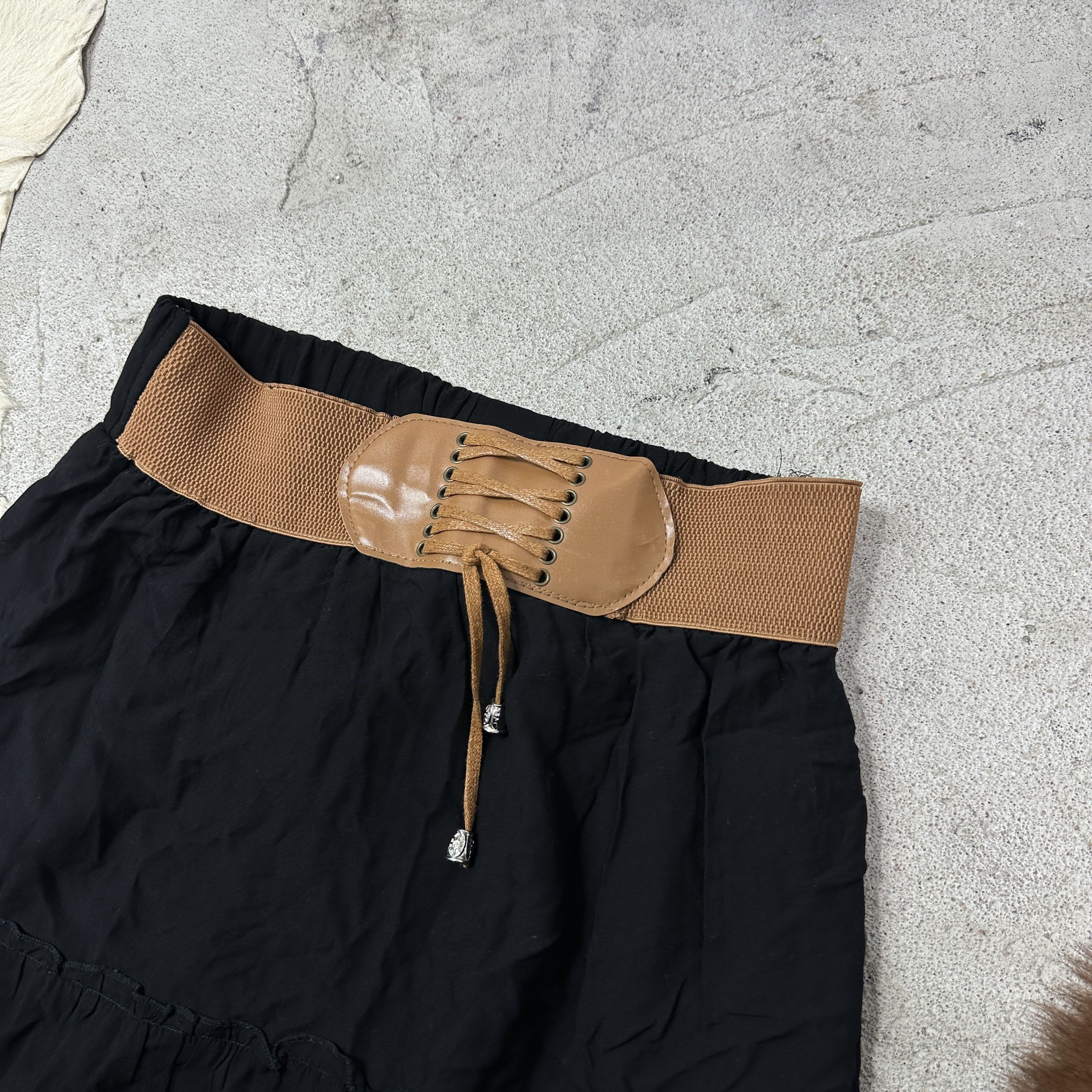 Vintage Vintage Boho Cottage Core Maxi Skirt with Belt Y2K Size 26" / US 2 / IT 38 - 3 Thumbnail