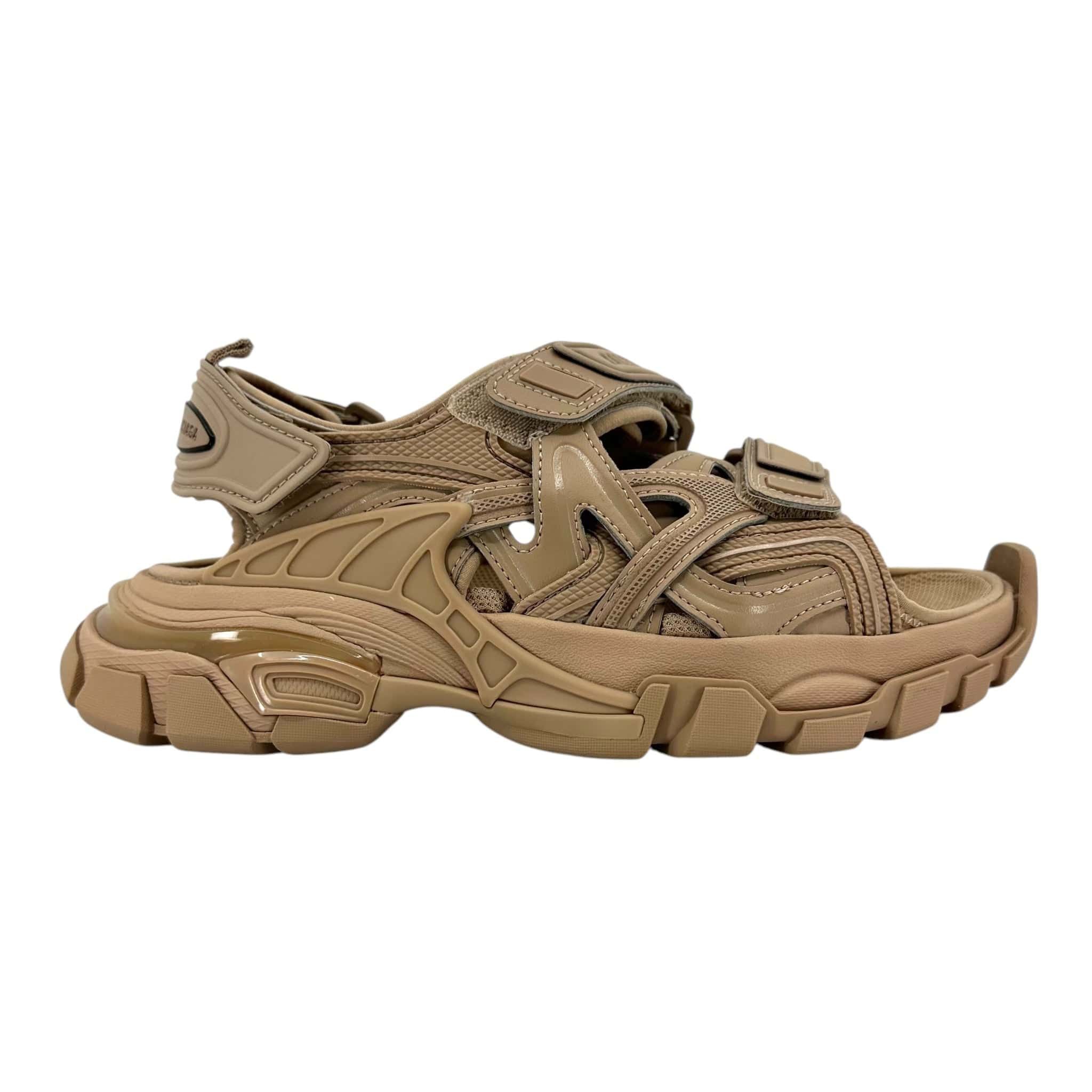 Balenciaga Track Sandal Beige (W) Size US 5 / IT 35 - 1 Thumbnail