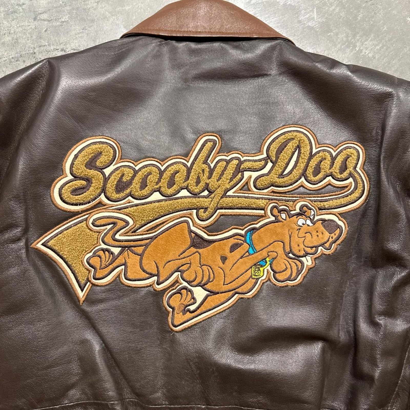 Cartoon Network × Vintage Vintage 90s NWT Scooby Doo Cartoon Network Leather Jacket Size US M / EU 48-50 / 2 - 2 Thumbnail