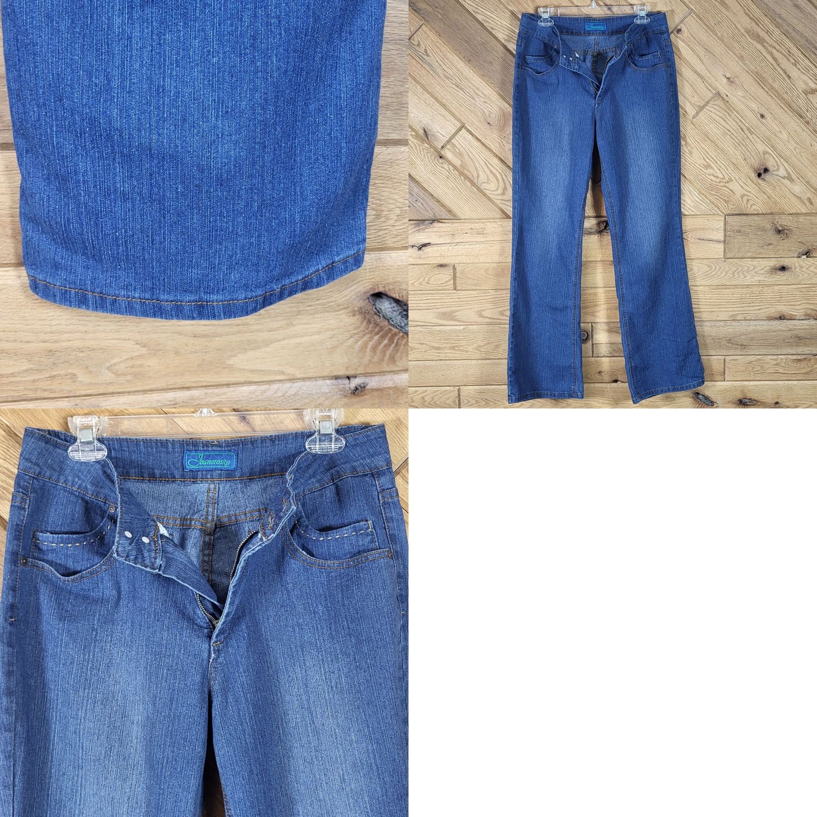 Vintage **Womens Blue Jeanerosity Size 12 Bootcut Stretch** User: **Blue Jeanerosity Womens Size 12 Bootcut Stretch** Size 34" / US 12 / IT 48 - 8 Thumbnail