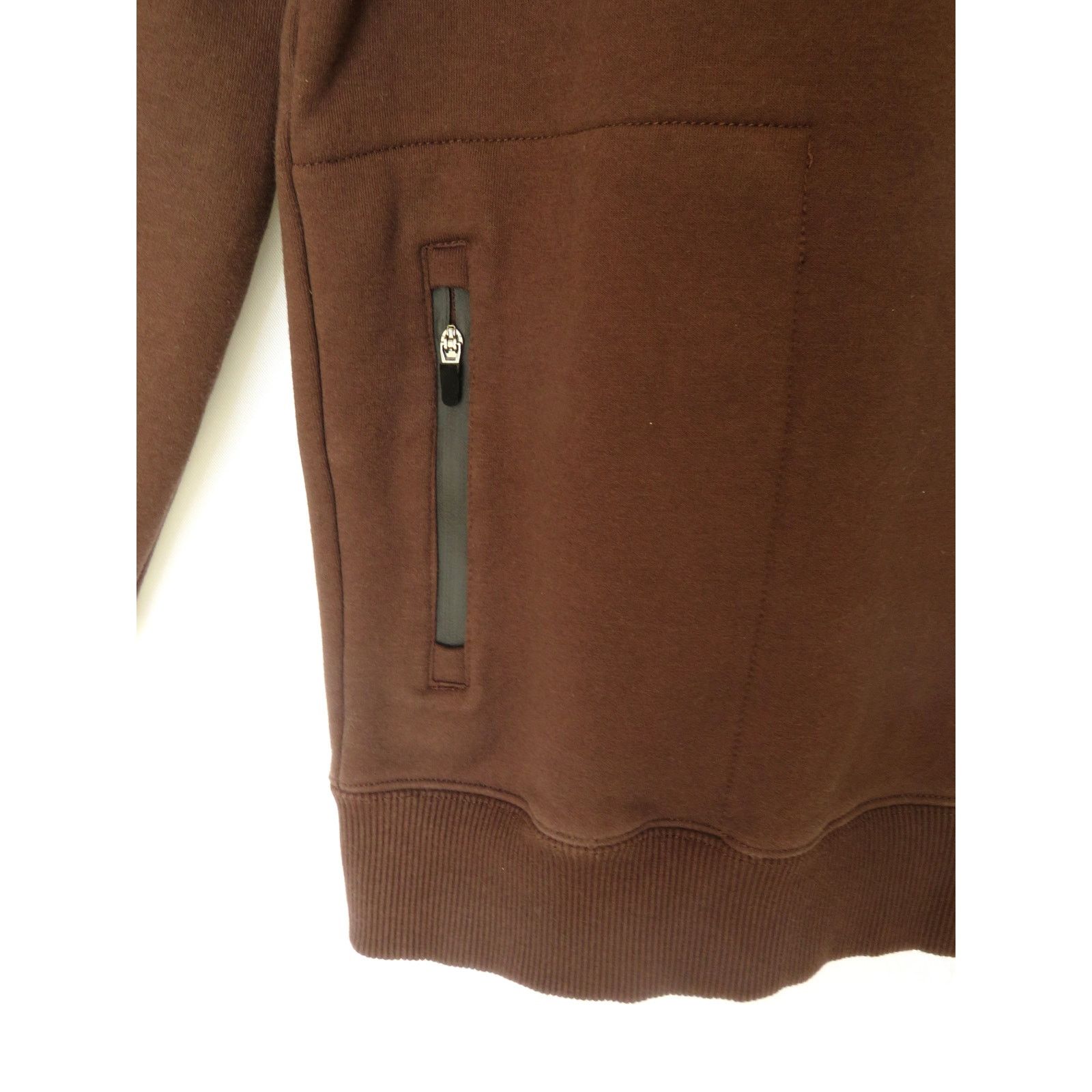 Other NATORI Bagani Men L Brown Zipper Pocket Crew Neck Sweatshirt Size US L / EU 52-54 / 3 - 2 Thumbnail