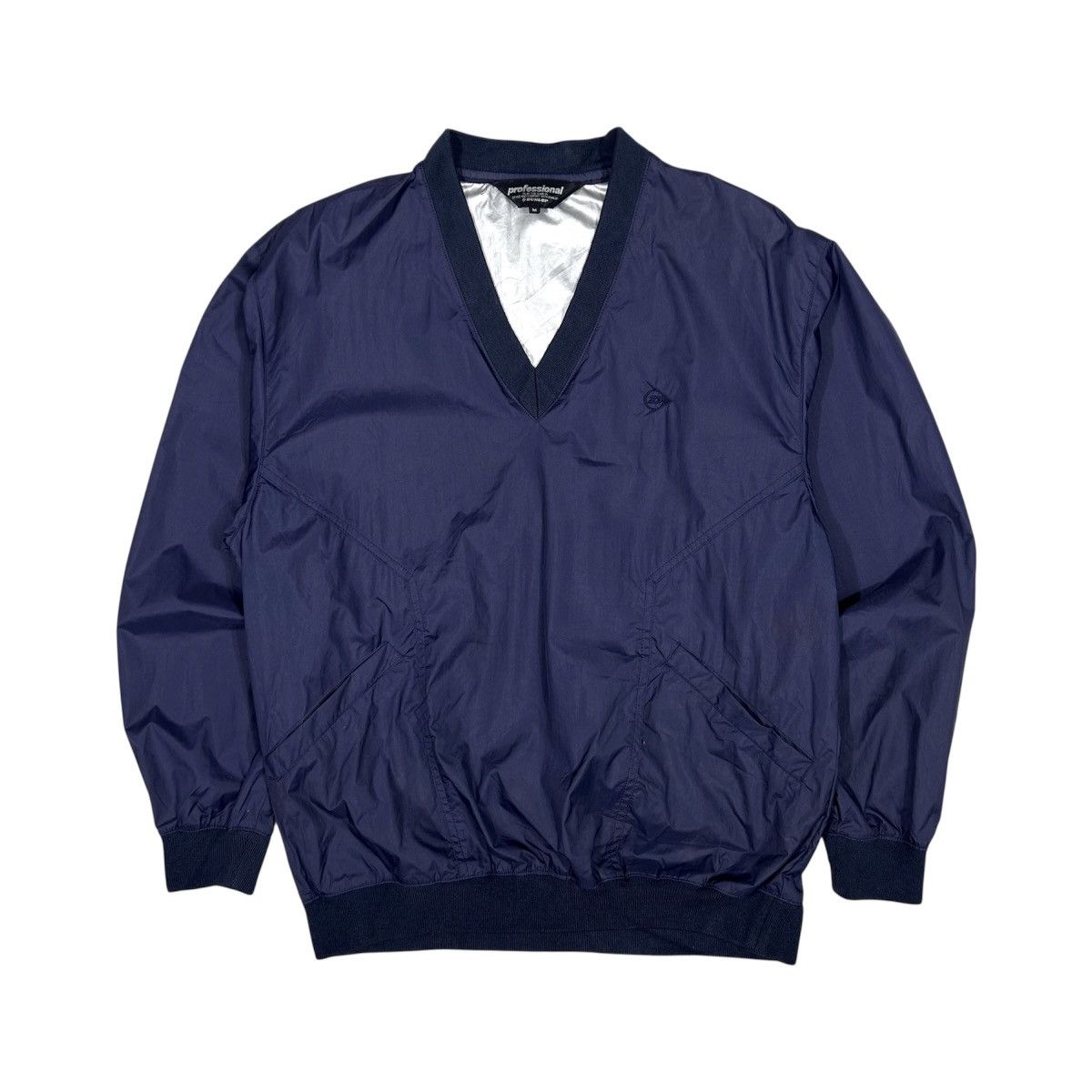 Dunlop Vintage 90s Dunlop V-Neck Pullover Windbreaker Jacket Size US M / EU 48-50 / 2 - 1 Thumbnail