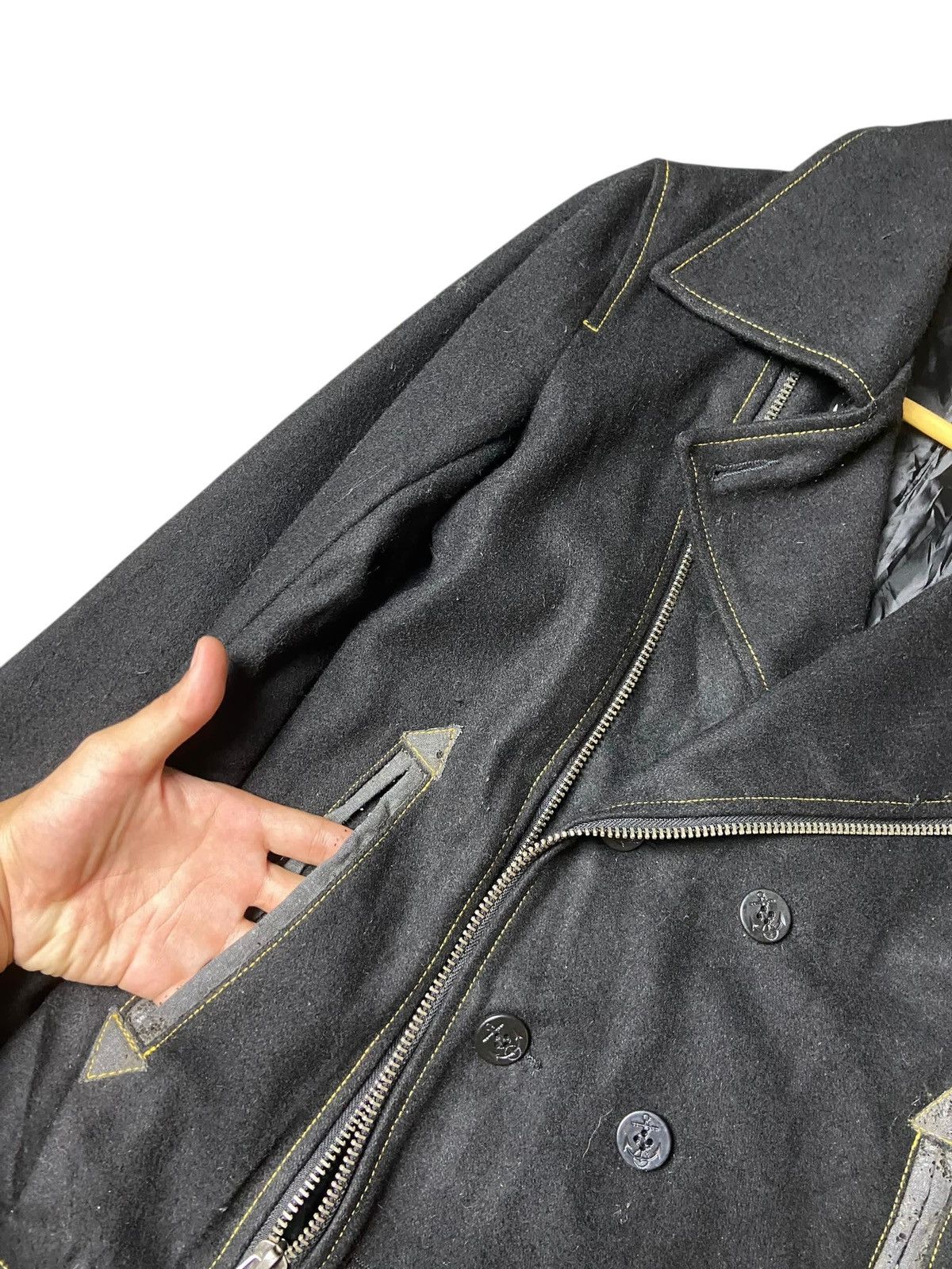 Japanese Brand × Seditionaries × Vintage Vintage GENNARO Punk Double Breasted Wool Jacket (125) Size US M / EU 48-50 / 2 - 3 Thumbnail