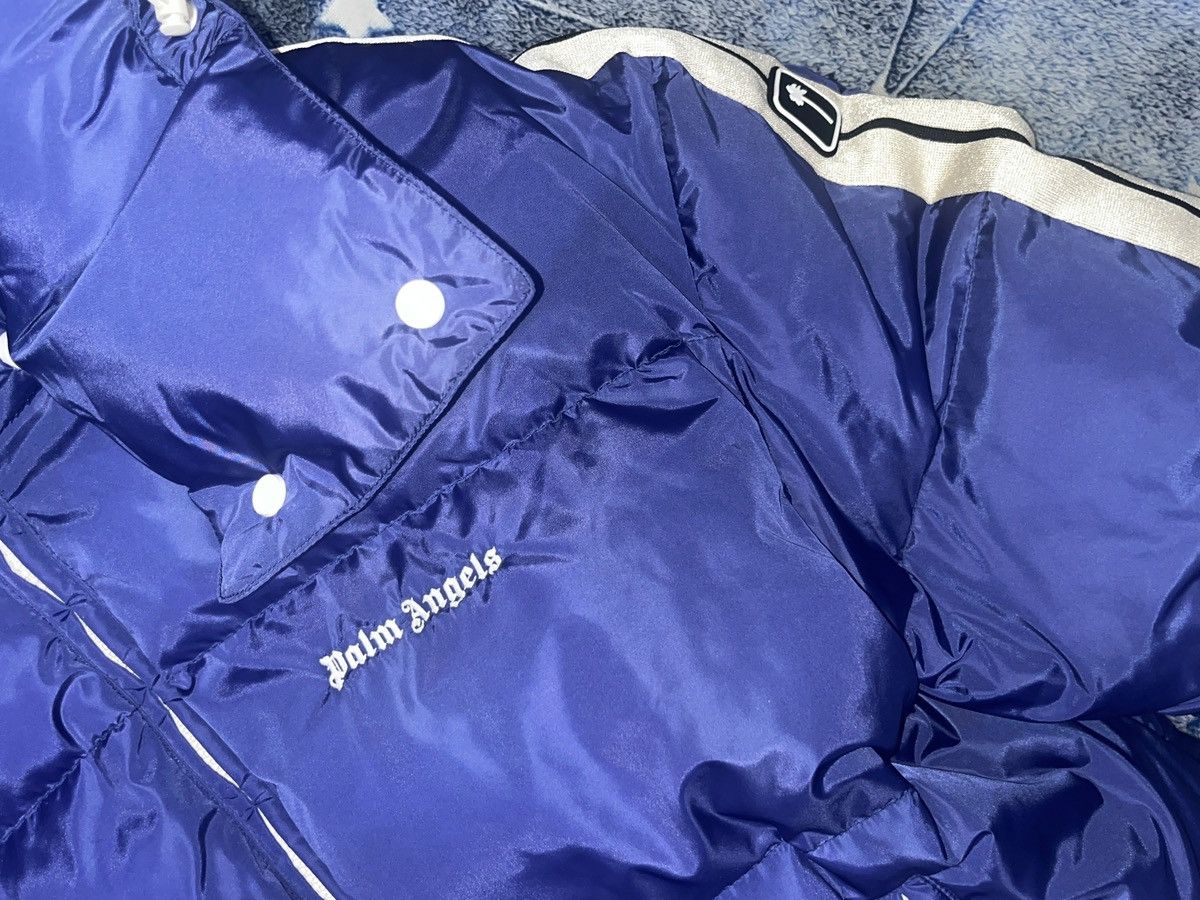image of Palm Angels Puffer Jacket in Navy, Men's (Size Small)