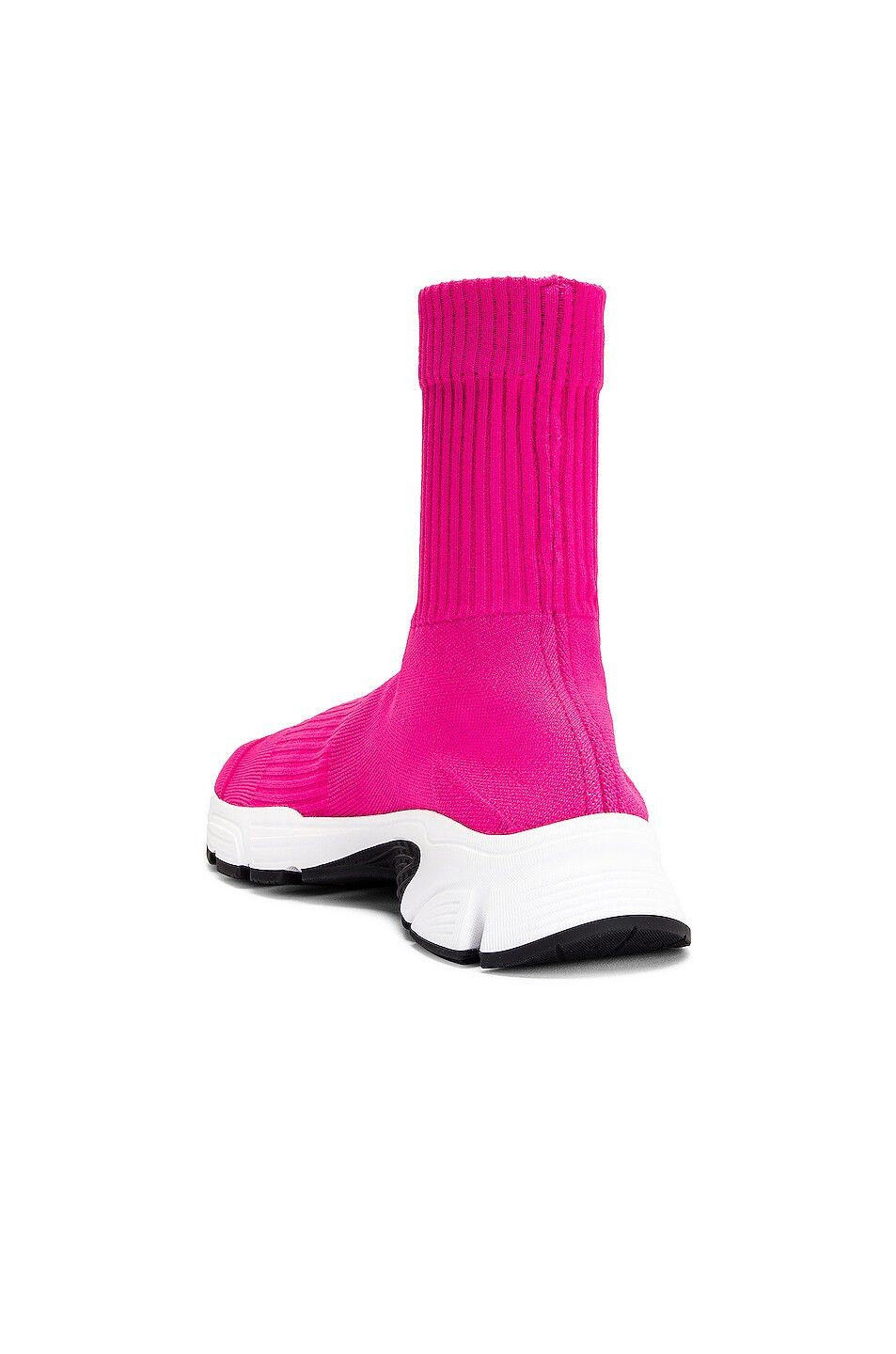 Balenciaga o1y0625 Hi-Top Sneakers in Fuchsia/White Size US 8 / IT 38 - 3 Thumbnail