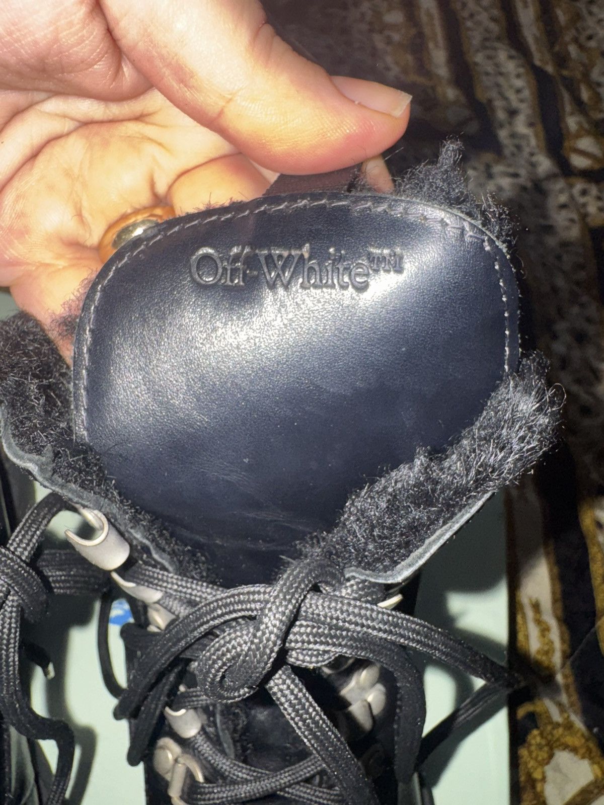 Off-White Off-White Woman’s Black Hiking Boots Size 39 EU / 8.5 US Size US 8.5 / IT 38.5 - 4 Thumbnail
