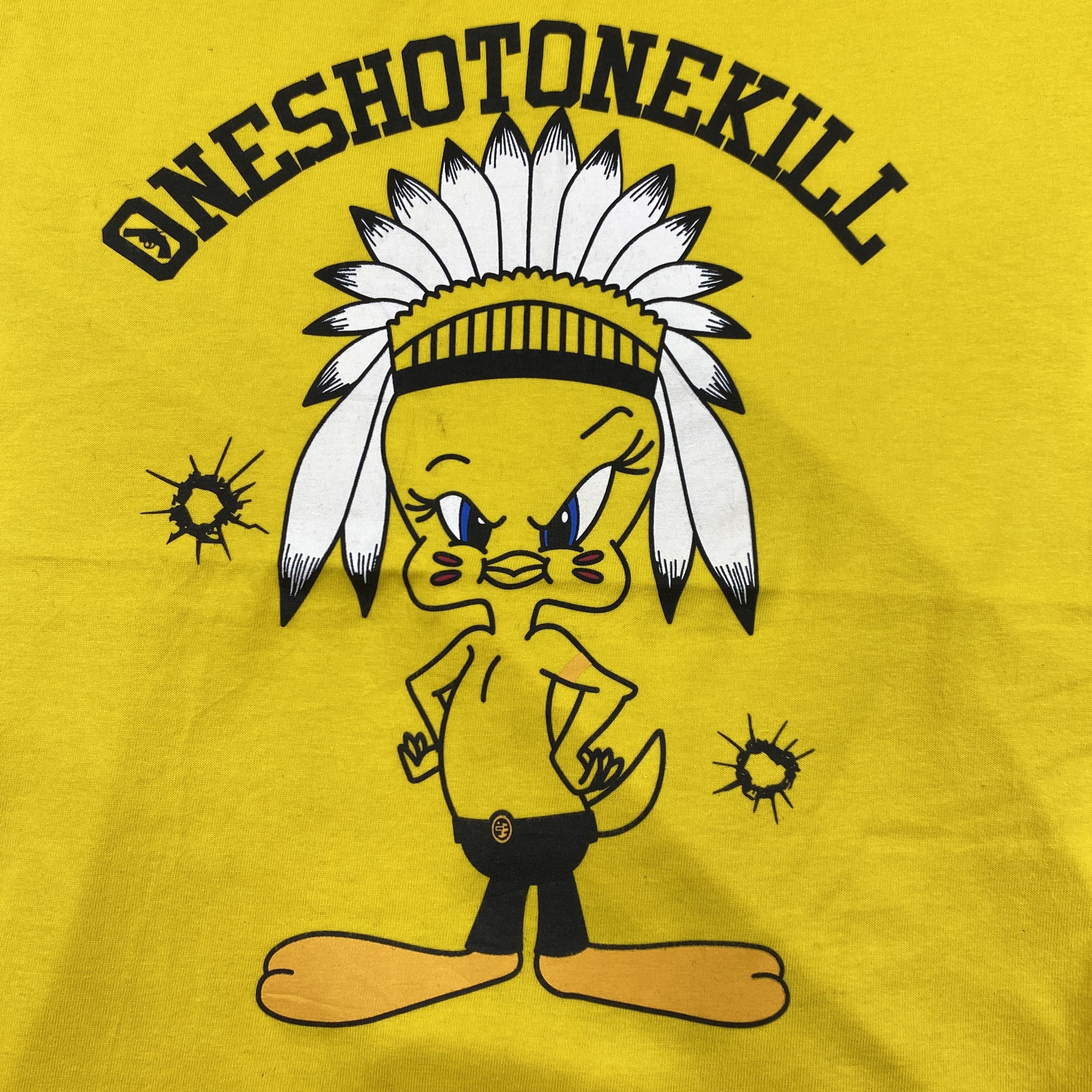 Cartoon Network Vintage Tweety Oneshotonekill Red Indian Large Tshirt -D017 Size US M / EU 48-50 / 2 - 3 Thumbnail