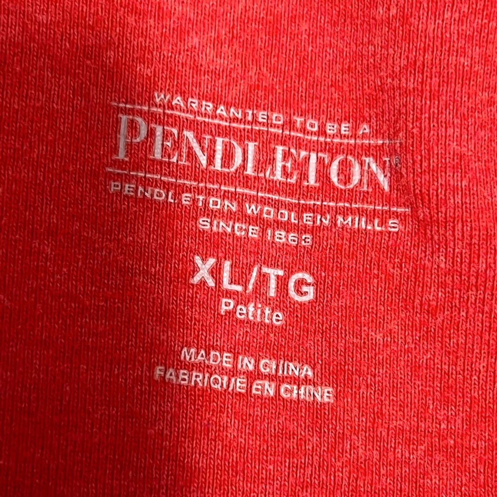 Pendleton Pendleton Women’s Longsleeve Shirt XL Orange Crewneck T-Shirt XL Womens Size XL / US 12-14 / IT 48-50 - 3 Thumbnail