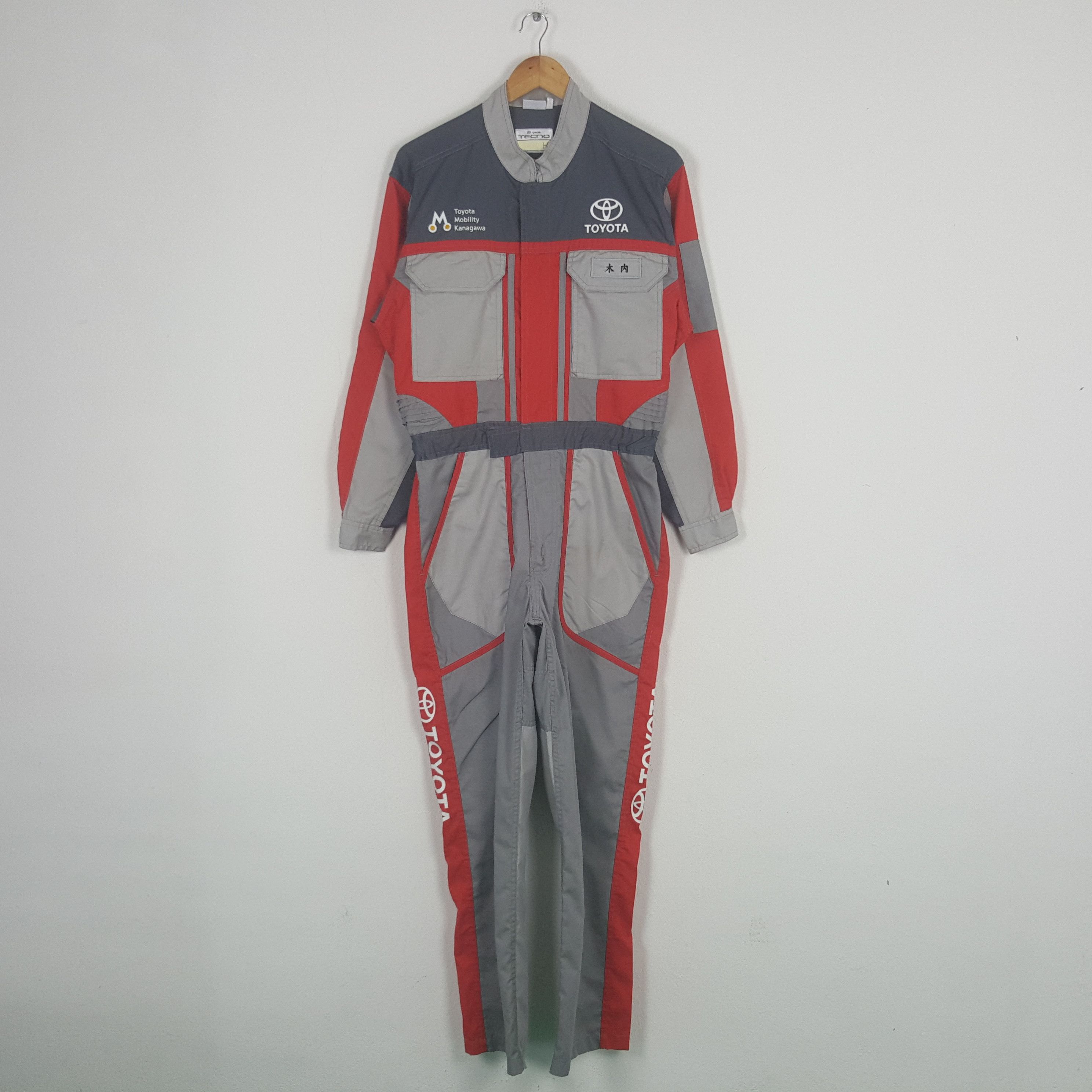 Japanese Brand Vintage Toyota Racing Team Work Coverall Jacket C300N13 Size US S / EU 44-46 / 1 - 4 Thumbnail