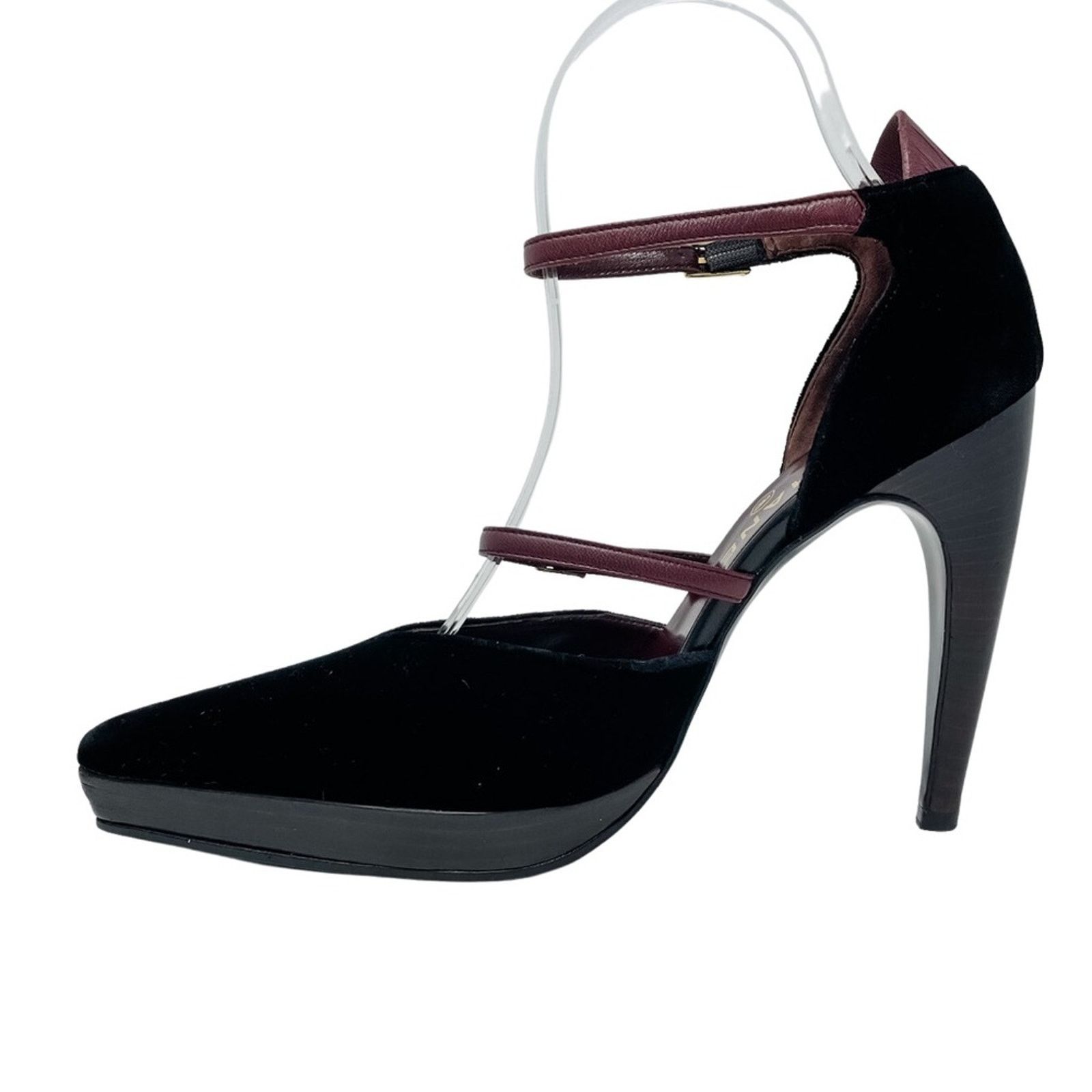 Chanel Chanel Vintage Point Toe Velvet & Wood High Heels 38/US 7 Size US 8 / IT 38 - 8 Thumbnail