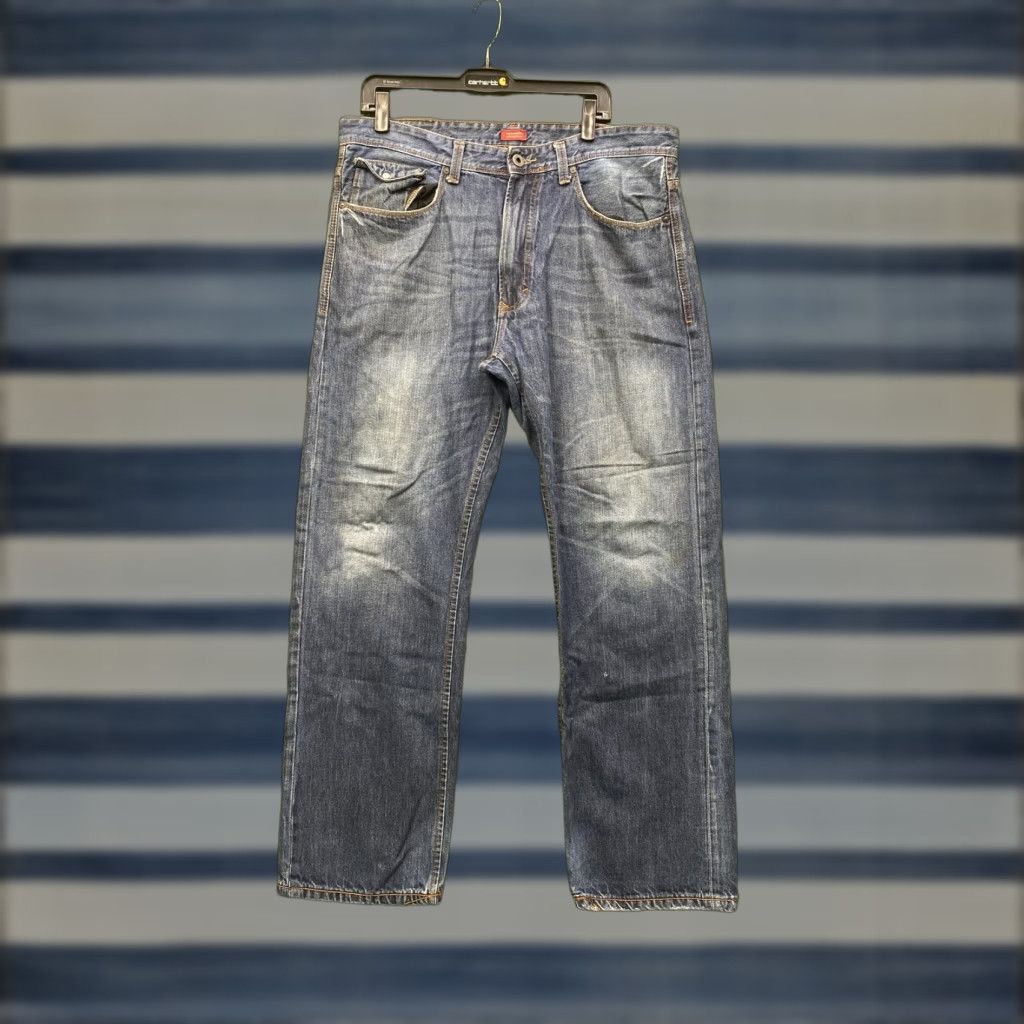 Sean John Sean John Jeans Mens 36x29 Blue Relaxed Hamilton Straight Leg Denim Classic Mens Jeans Size US 36 / EU 52 - 1 Thumbnail